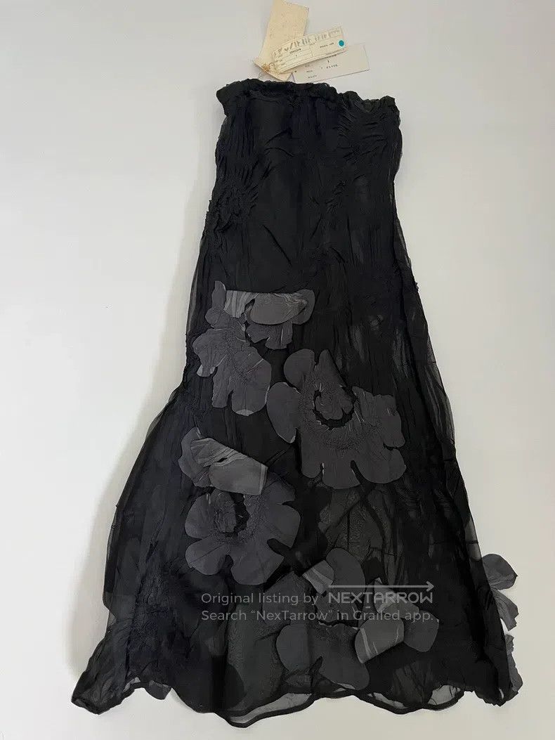 Japanese Brand Japanese Brand size S YOSHIKI HISHINUMA Black Floral Skirt Size 24" / US 00 / IT 34 - 2 Thumbnail