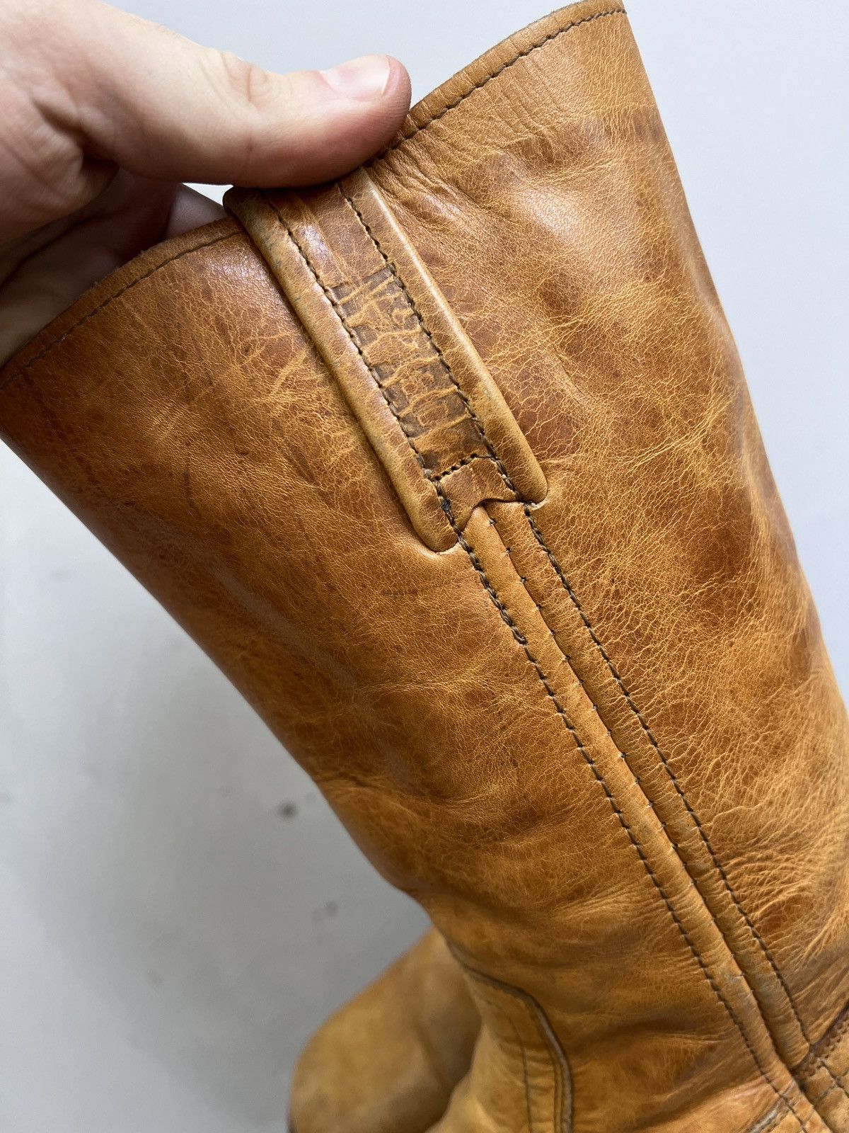 A.S.98 × Japanese Brand Western ankle moto 90s Boots Leather Style guidi Size US 9 / IT 39 - 7 Thumbnail