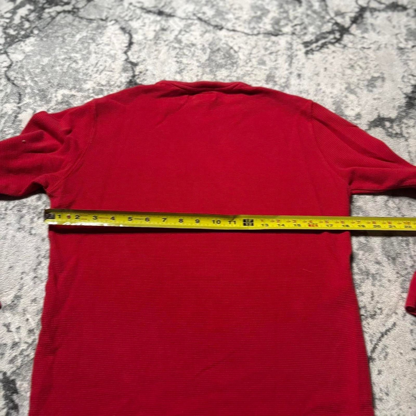 Polo Ralph Lauren Vintage red polo ralph lauren thermal waffle-knit shirt XL Size US XL / EU 56 / 4 - 5 Thumbnail
