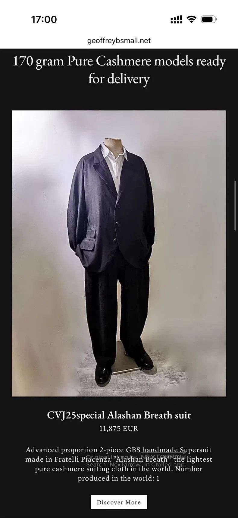 Geoffrey B. Small Geoffrey b Breathable Cashmere Plaid Jacket Size US S / EU 44-46 / 1 - 9 Thumbnail