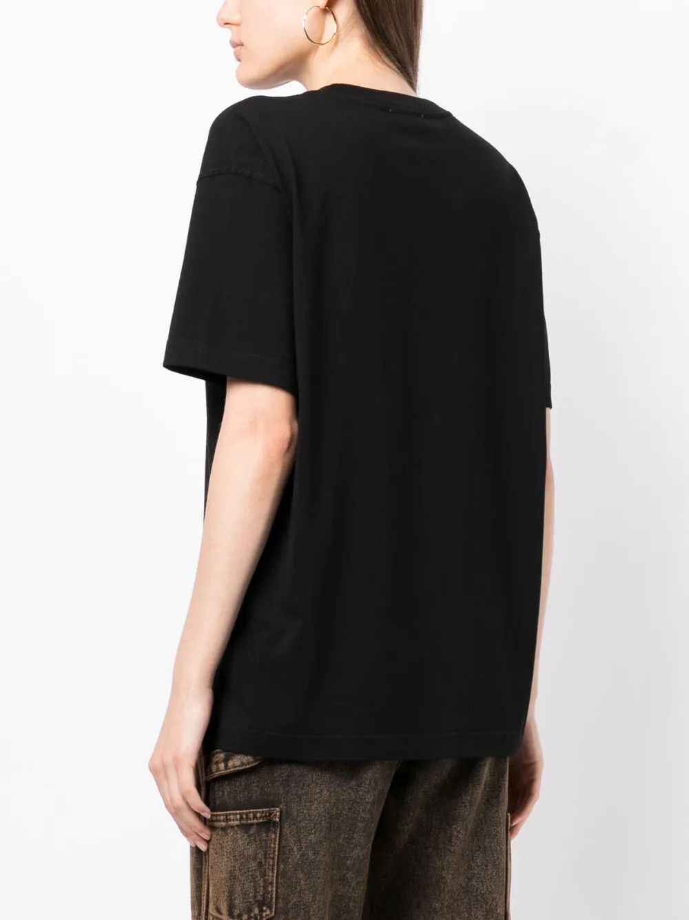 Off-White o1y1225 Crewneck T-Shirt in Black Size S / US 4 / IT 40 - 4 Thumbnail