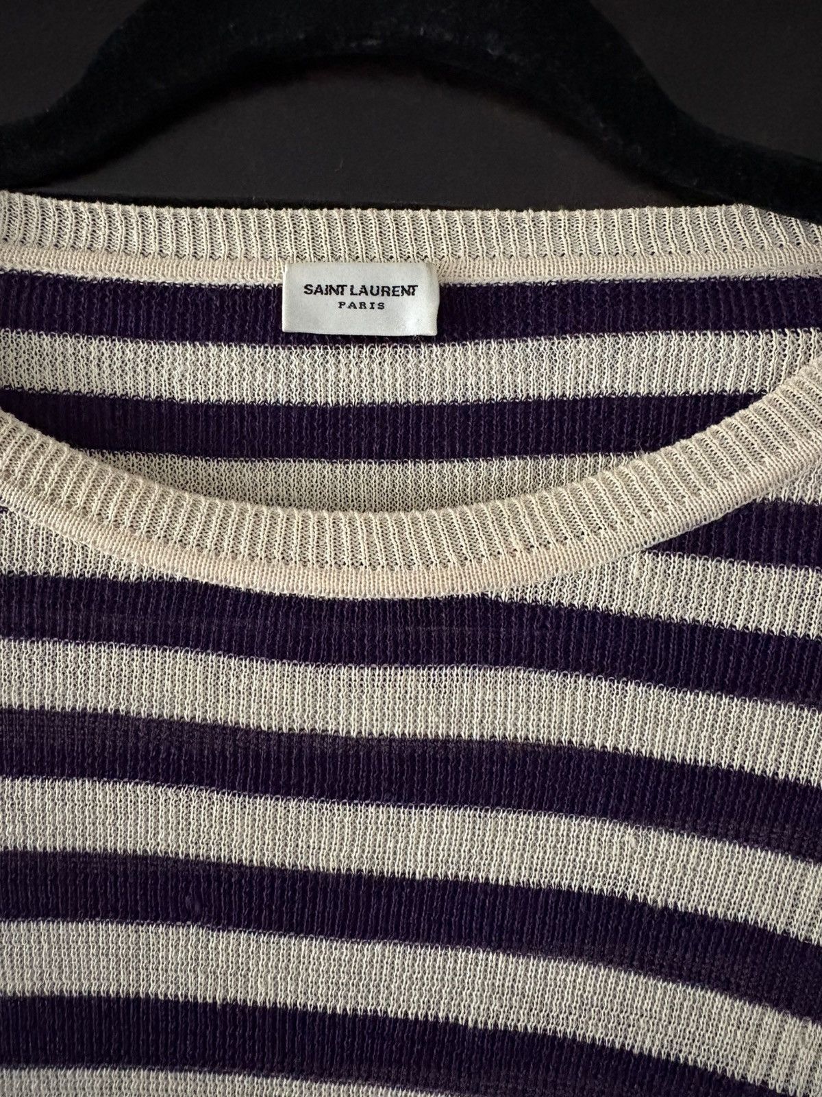 Saint Laurent Paris SS21 saint laurent striped knit sweater Size US M / EU 48-50 / 2 - 3 Thumbnail