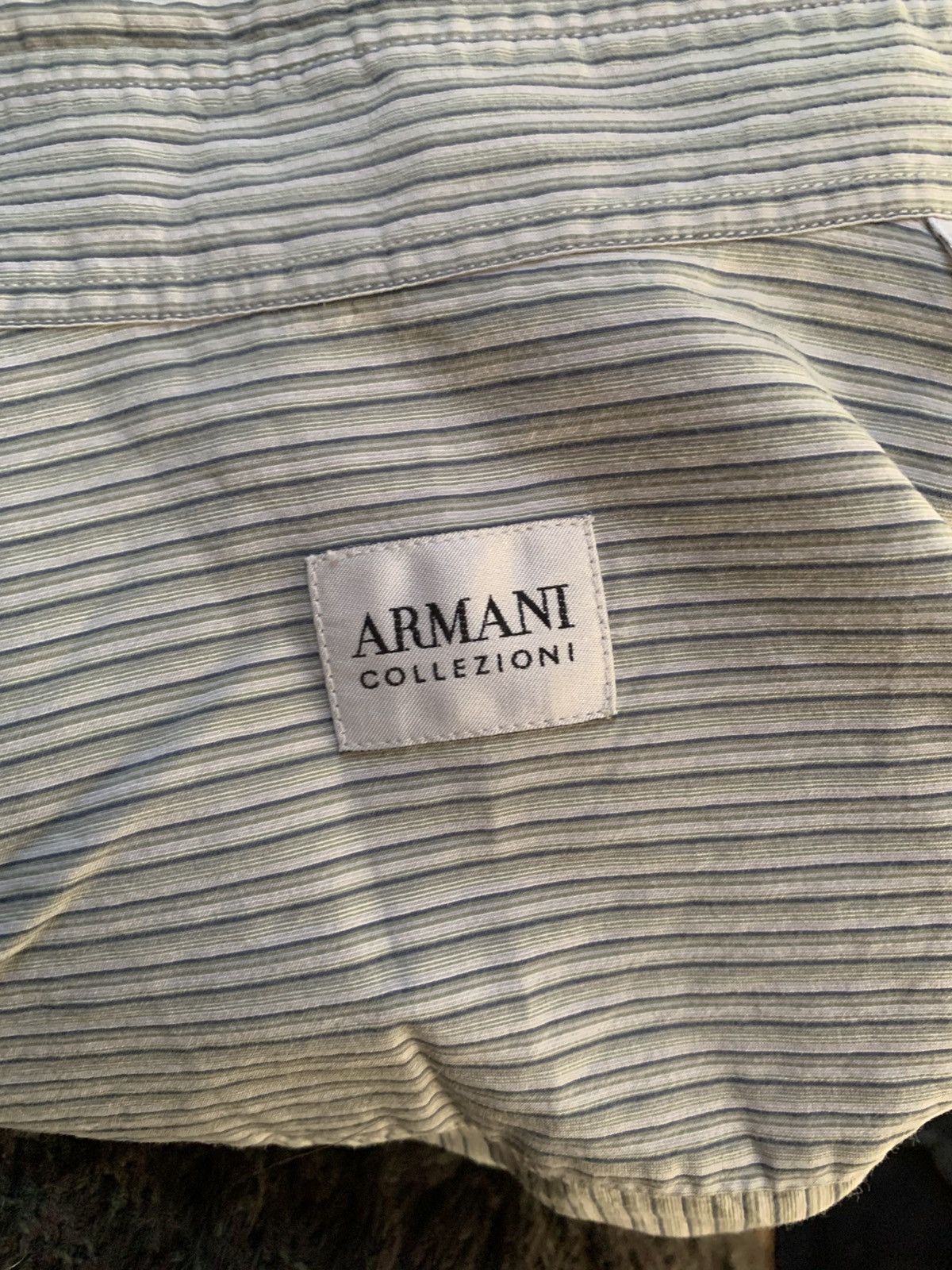 Armani Collezioni Armani Collezioni Striped Button-Down Size US L / EU 52-54 / 3 - 3 Thumbnail