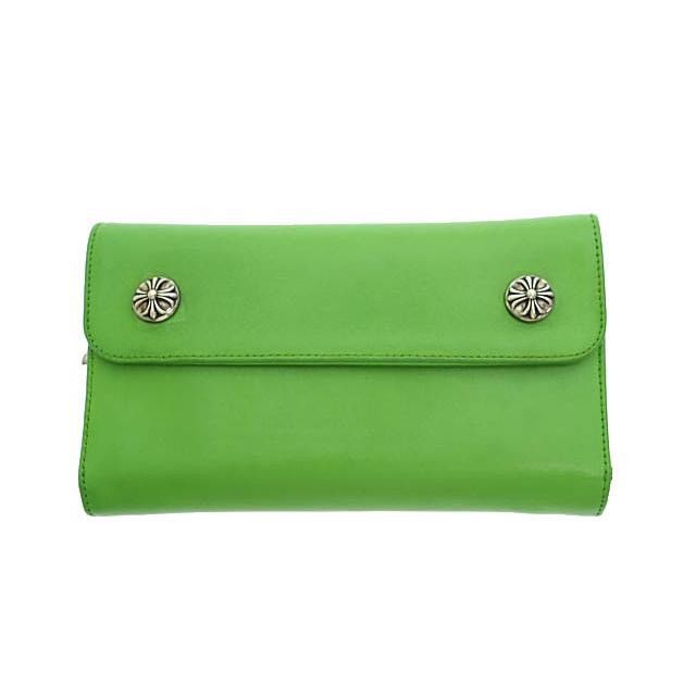 Chrome Hearts Chrome Hearts WAVE CROSS BALL green Leather Wallet Size ONE SIZE - 1 Thumbnail