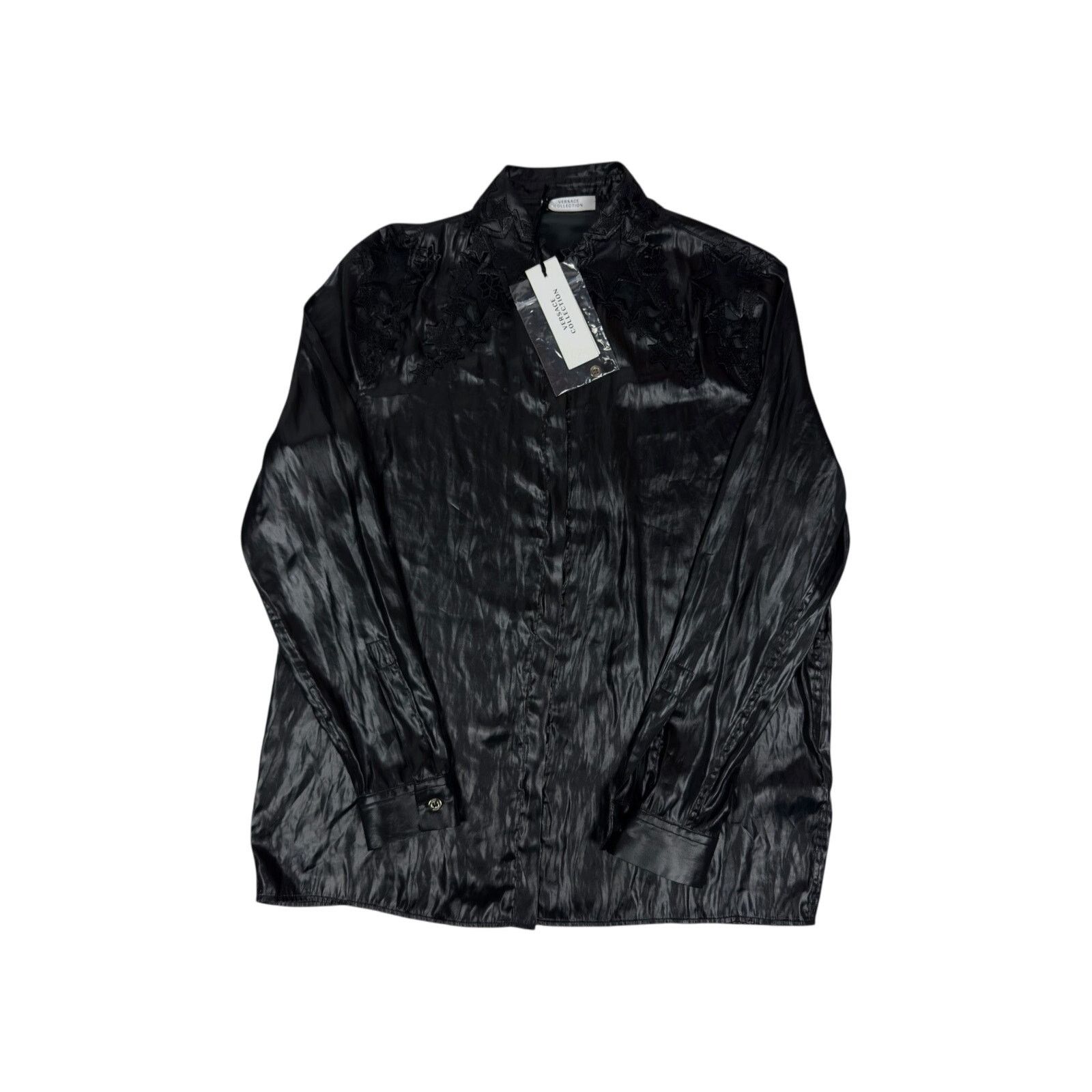 Versace Versace Black Stars Shirt 40 Size S / US 4 / IT 40 - 4 Thumbnail