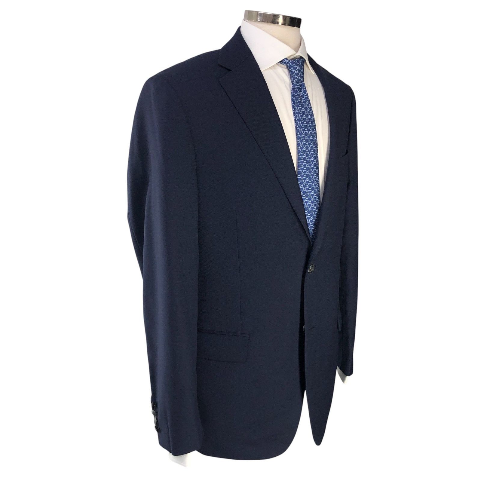 Hart Schaffner Marx Hart Schaffner Marx HSM Size 42L Blazer Navy Metal Buttons Size 42L - 12 Thumbnail