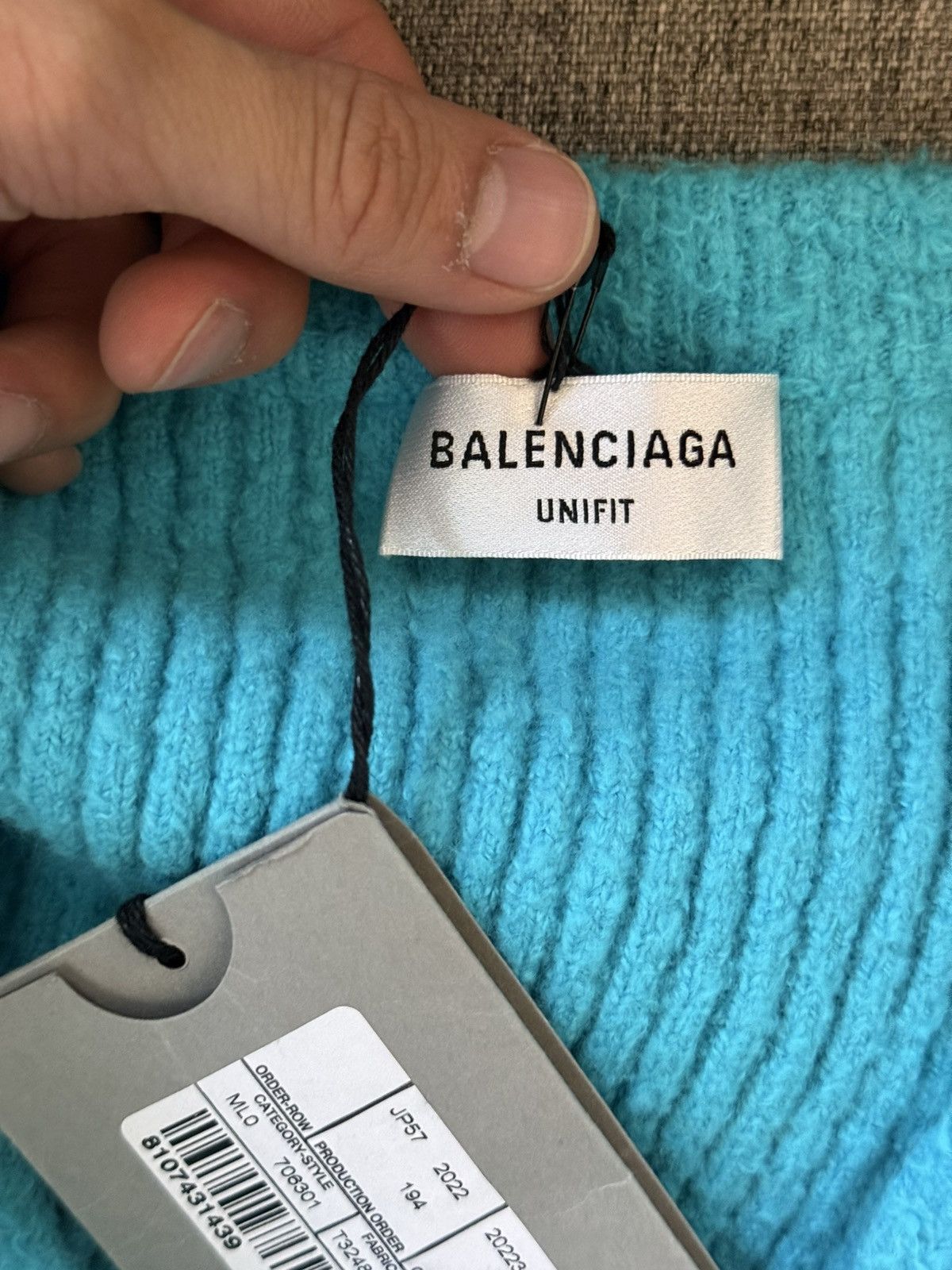 Balenciaga Balenciaga mudshow AW22 blue tight top Size US XS / EU 42 / 0 - 3 Thumbnail