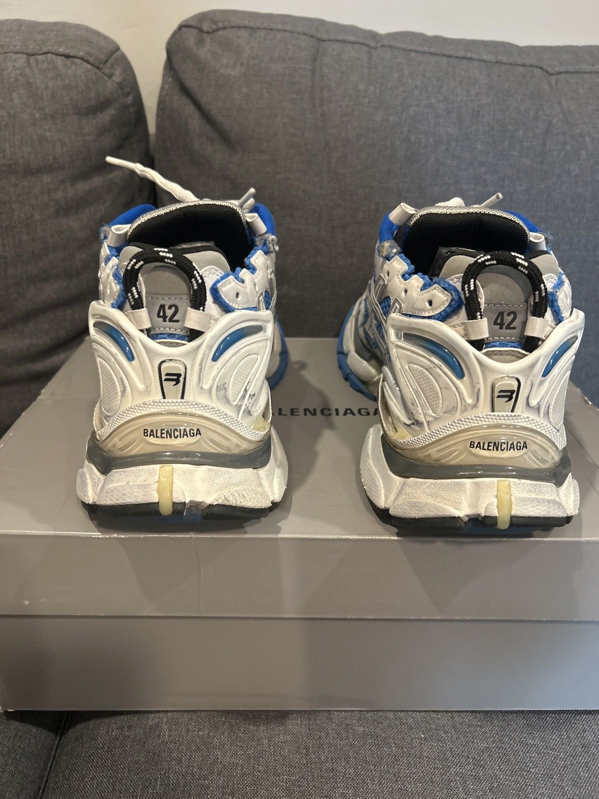 Balenciaga Balenciaga Runner ‘Blue’ Size US 9 / EU 42 - 6 Thumbnail