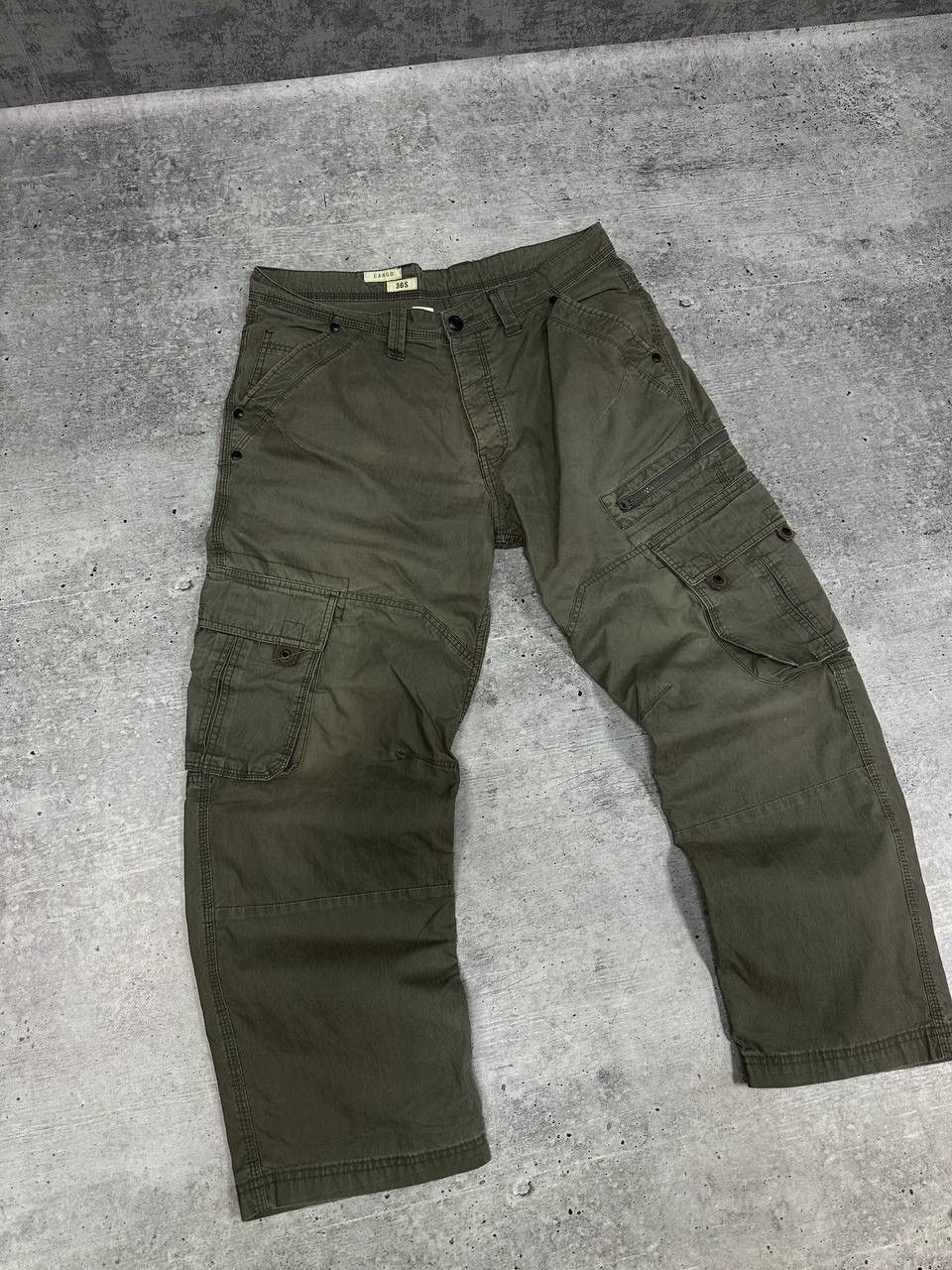 Japanese Brand × Vintage Vintage Japanese Cargo Gray Baggy Pants Size US 36 / EU 52 - 3 Thumbnail