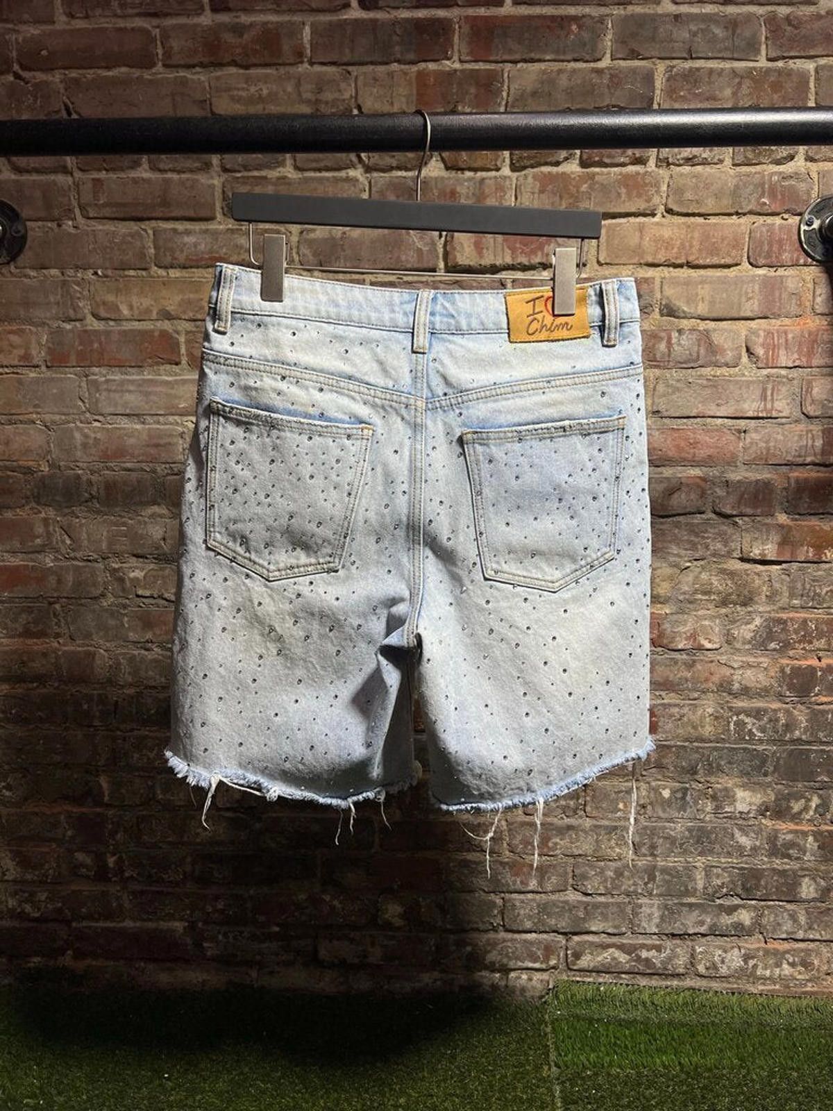 HMDD HMDD Crystal Blue Jean shorts Sz. S Size ONE SIZE - 2 Thumbnail