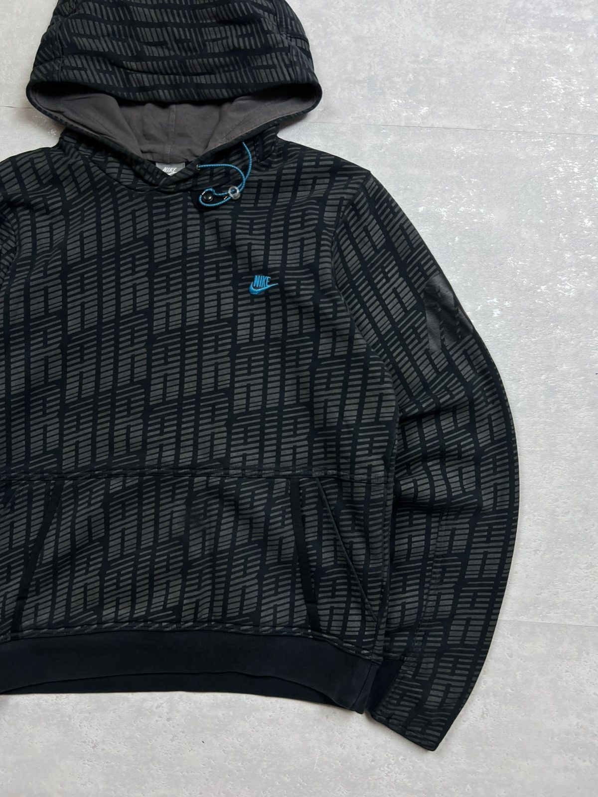Nike 00s Nike Air Vintage Y2K Drill Oversized Retro Hoodie Size US S / EU 44-46 / 1 - 3 Thumbnail