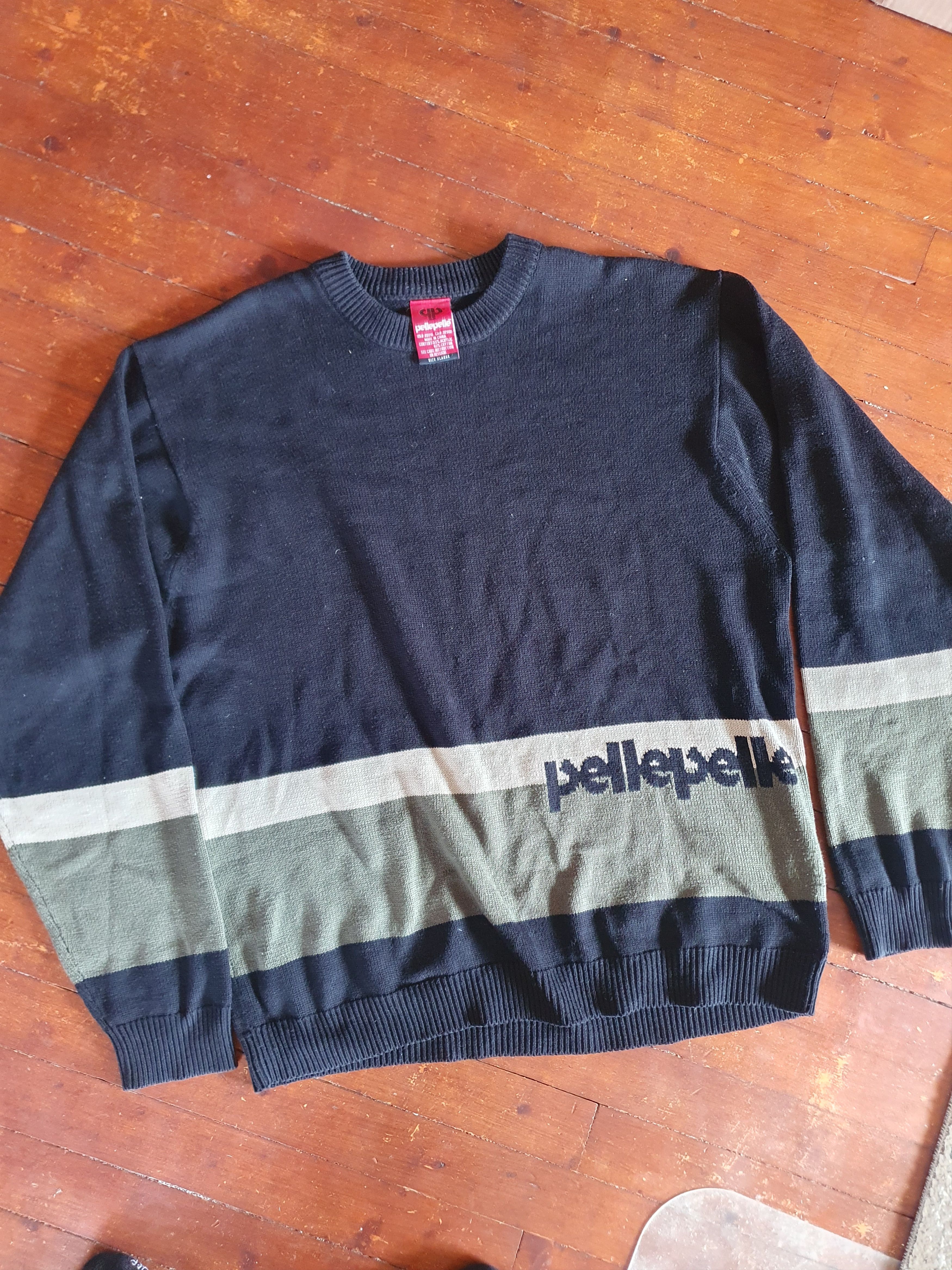 Pelle Pelle × Vintage Pelle Pelle Spellout Sweater Vintage Y2K sz XL Size US XL / EU 56 / 4 - 2 Thumbnail
