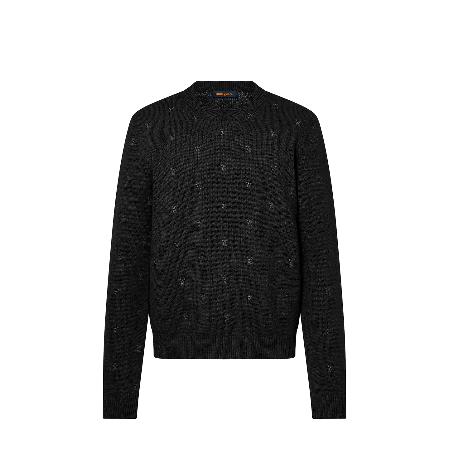 Louis Vuitton Embroidered Signature Merino Crewneck Size US L / EU 52-54 / 3 - 2 Thumbnail
