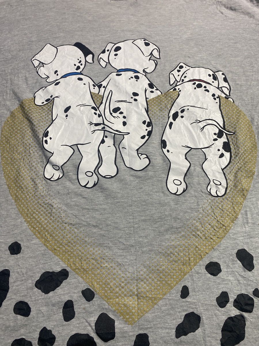 Disney × Japanese Brand × Vintage Vintage 101 Dalmatians Mirror Print Single Stich T Shirt Size US M / EU 48-50 / 2 - 9 Thumbnail