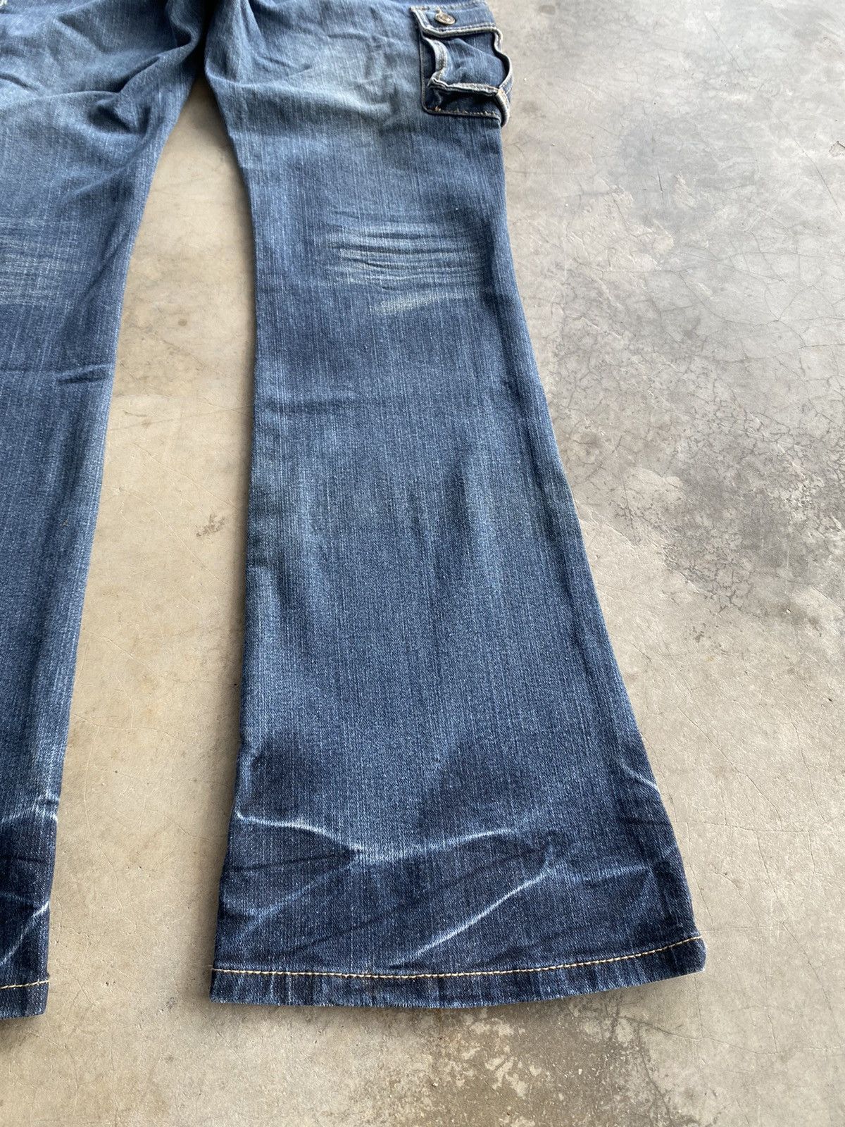 Hysteric Glamour × If Six Was Nine × Tornado Mart Flare Jeans Japanese Mer-Lassette Cargo 3D Pocket Size US 30 / EU 46 - 4 Thumbnail