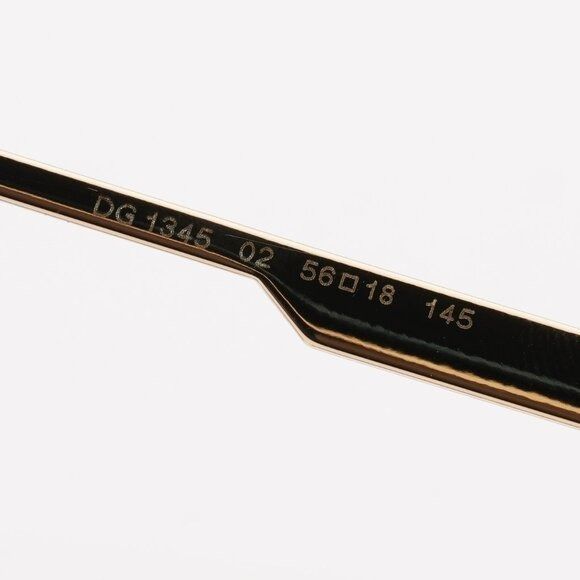 Dolce & Gabbana Dolce & Gabbana DG1345 02 Eyeglasses Rectangle Gold 56mm Size ONE SIZE - 5 Thumbnail