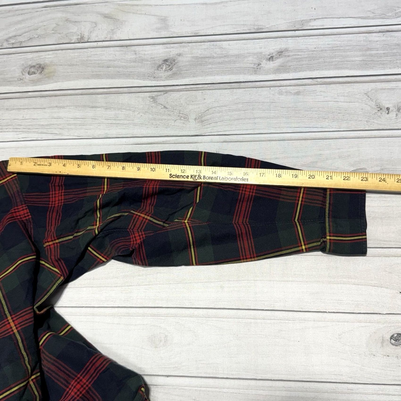 Polo Ralph Lauren VINTAGE Polo Ralph Lauren Big Shirt Men M Red Green Tartan Christmas Plaid Button-Up Long Sleeve Size US M / EU 48-50 / 2 - 6 Thumbnail