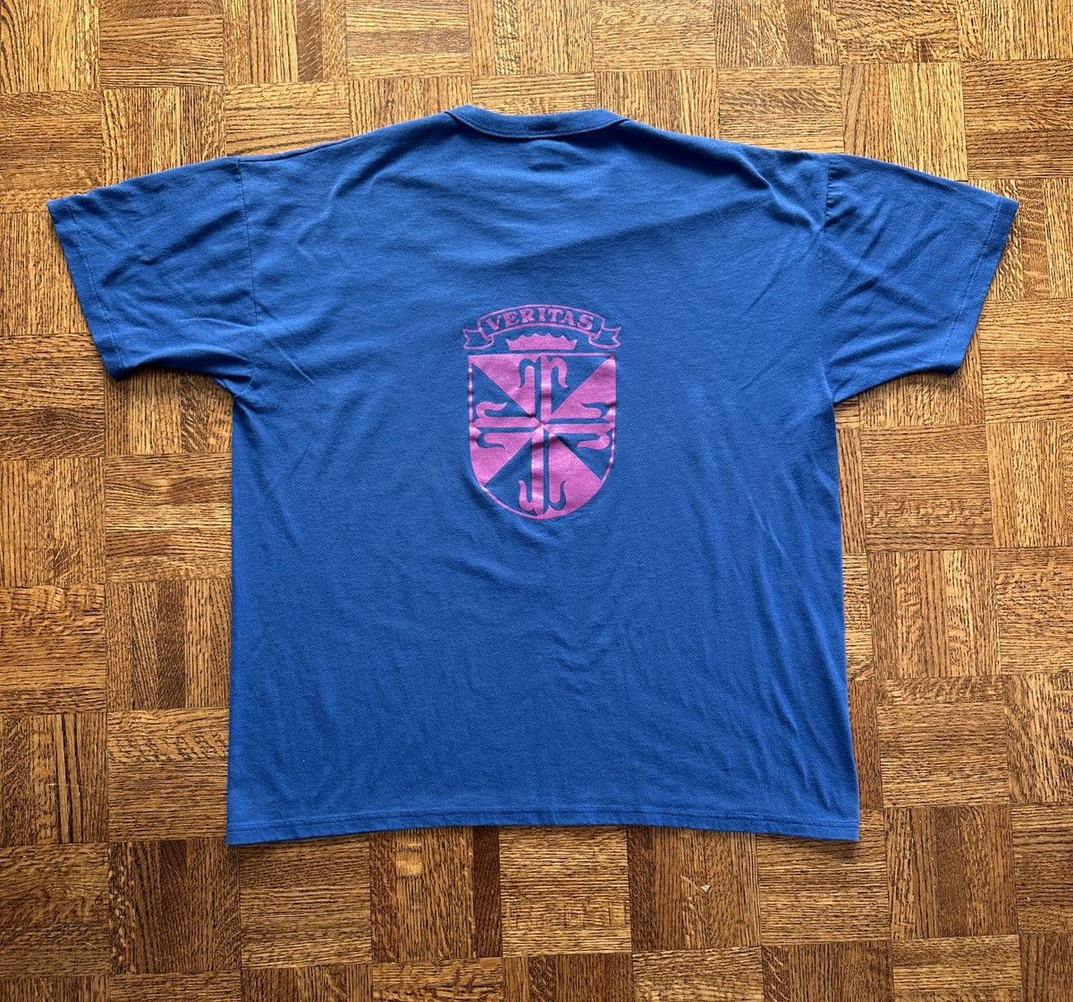Vintage Vintage 90s Rosary High School Detroit Reunion Graphic Tee Size US XL / EU 56 / 4 - 2 Thumbnail