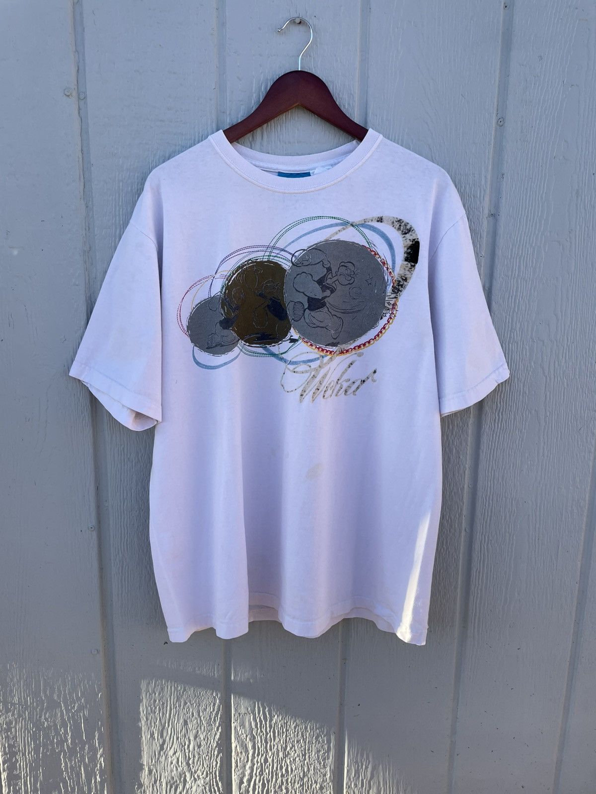 Other Vintage 2007 Y2K WCKD Popeye T-Shirt Men's White Xl 25 X 30 Size US XL / EU 56 / 4 - 1 Thumbnail