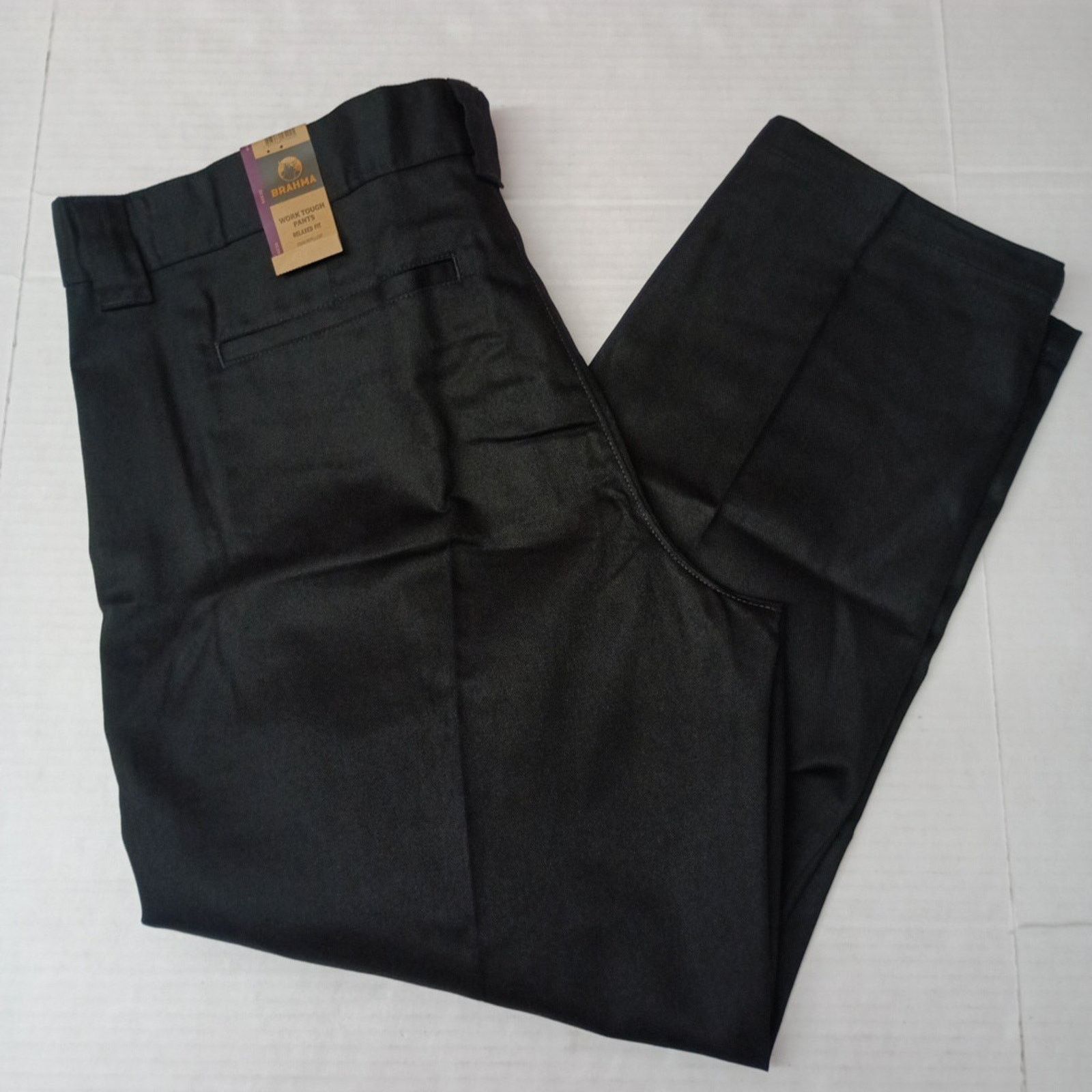 Other Brahma Men's Work Tough Pants Size 44x30 Black Relaxed Fit Size US 44 / EU 60 - 1 Thumbnail