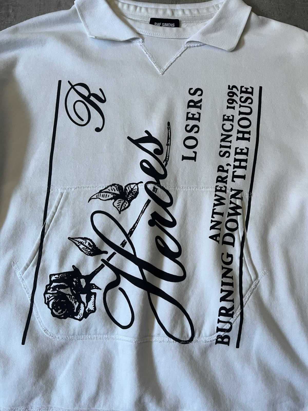 Raf Simons Raf Simons AW 19/20 white polo sweatshirt Size US M / EU 48-50 / 2 - 4 Thumbnail