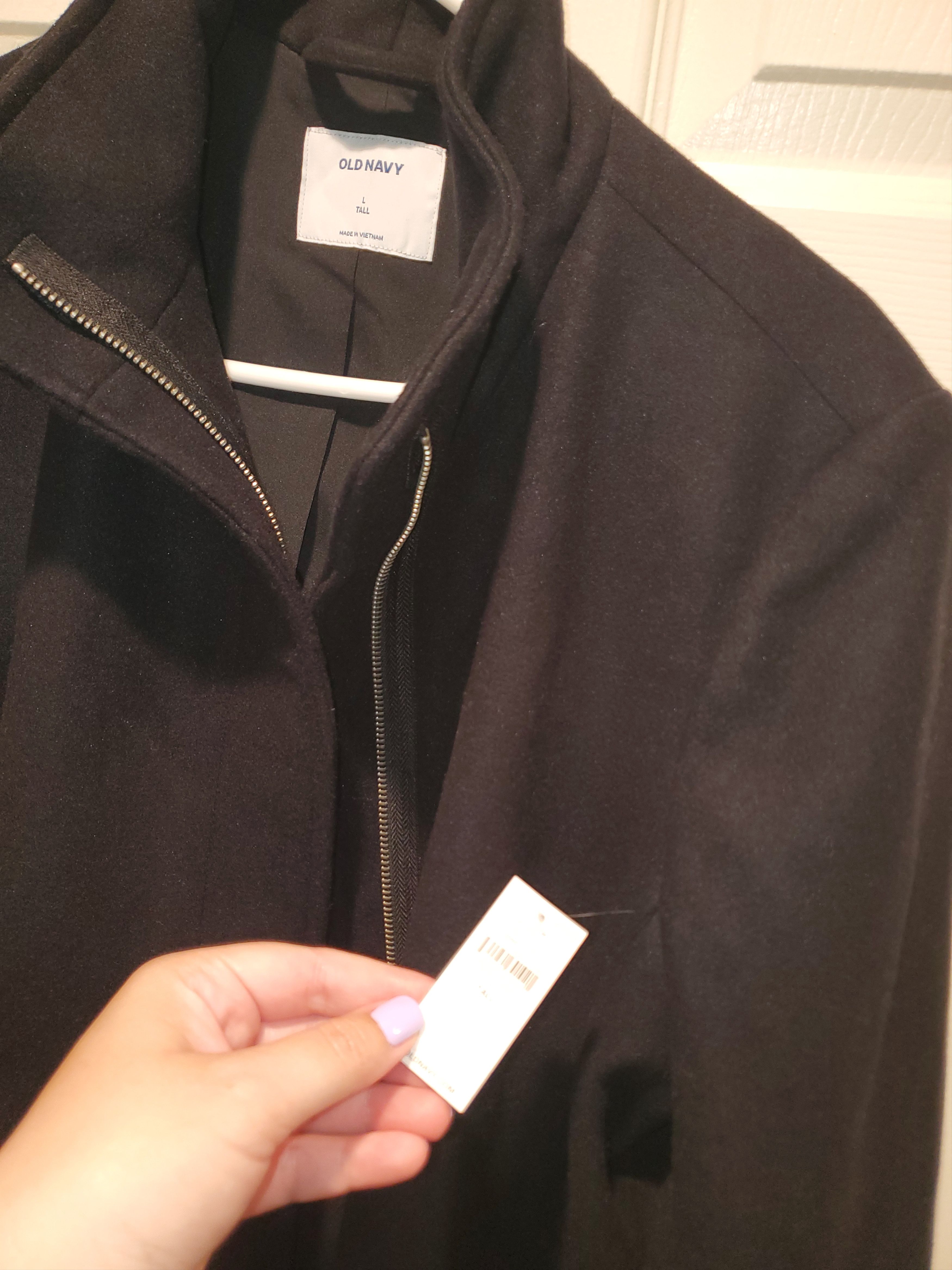 Old Navy Relaxed Soft-Brushed Funnel-Neck Coat-size L Tall Size L / US 10 / IT 46 - 5 Thumbnail