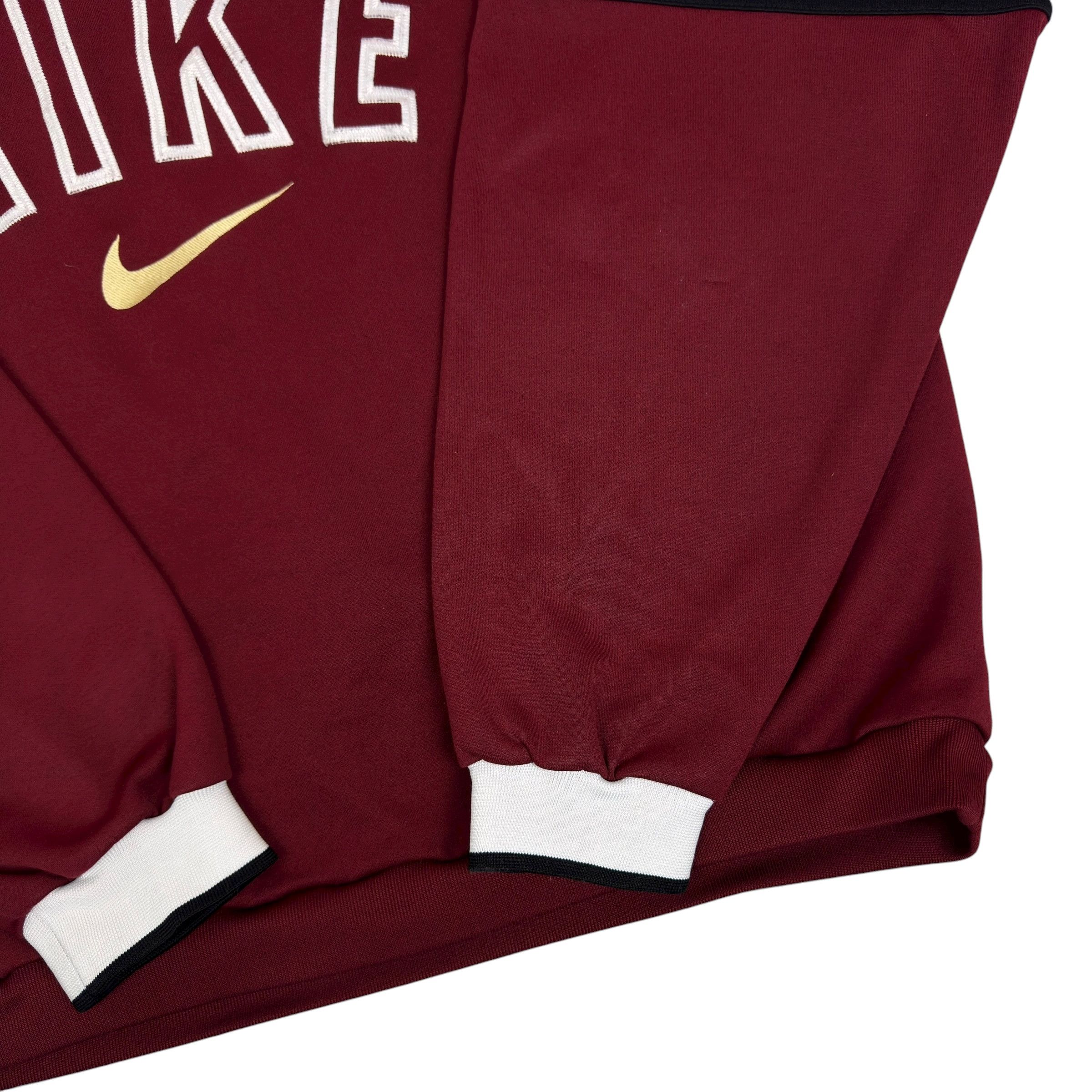 Nike Nike Burgundy Spellout Swoosh Pullover Sweatshirt XL Size US XL / EU 56 / 4 - 5 Thumbnail