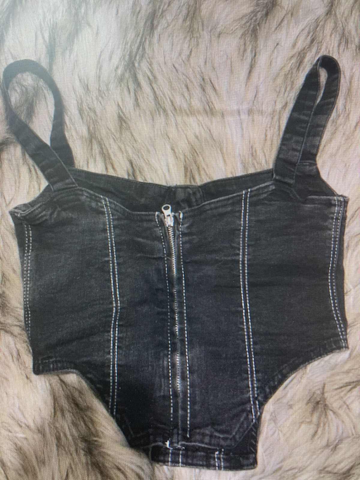 Zara Zara denin corset Size S / US 4 / IT 40 - 4 Thumbnail