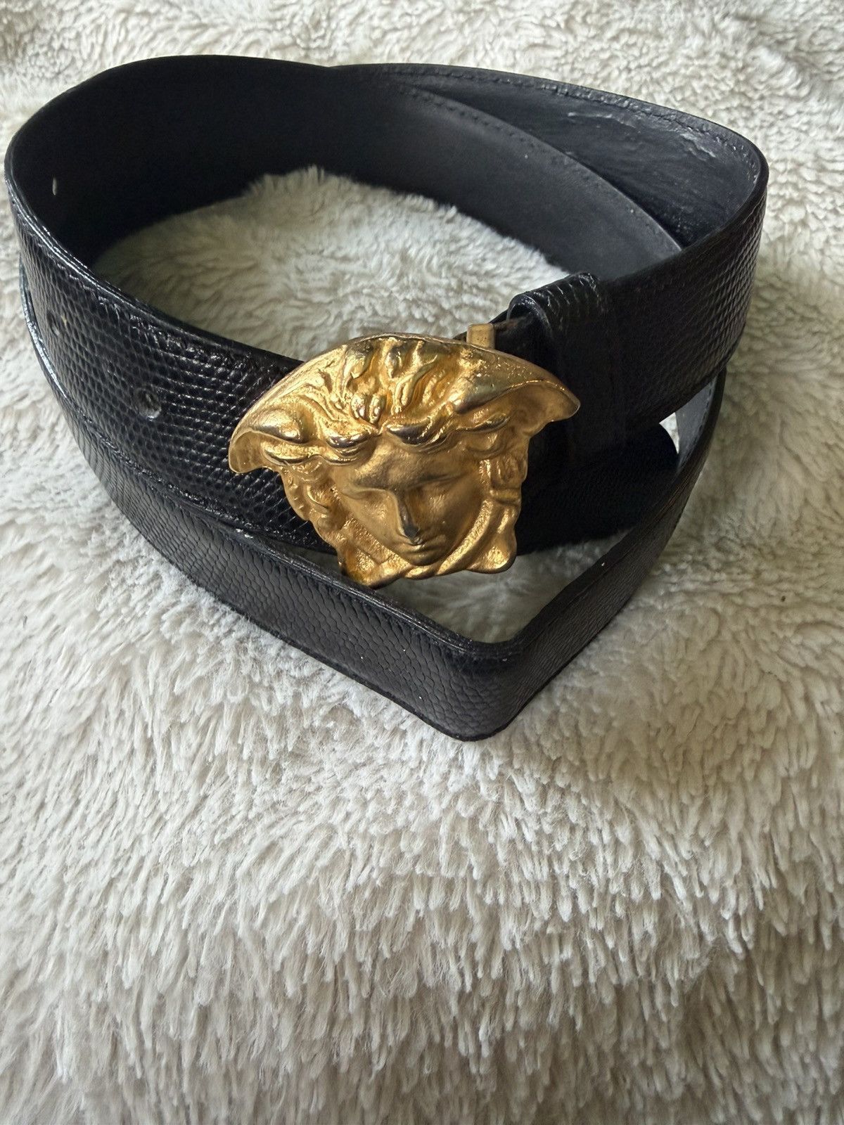 Versace Vintage Gianni Versace Medusa Leather Belt | Grailed display picture 1