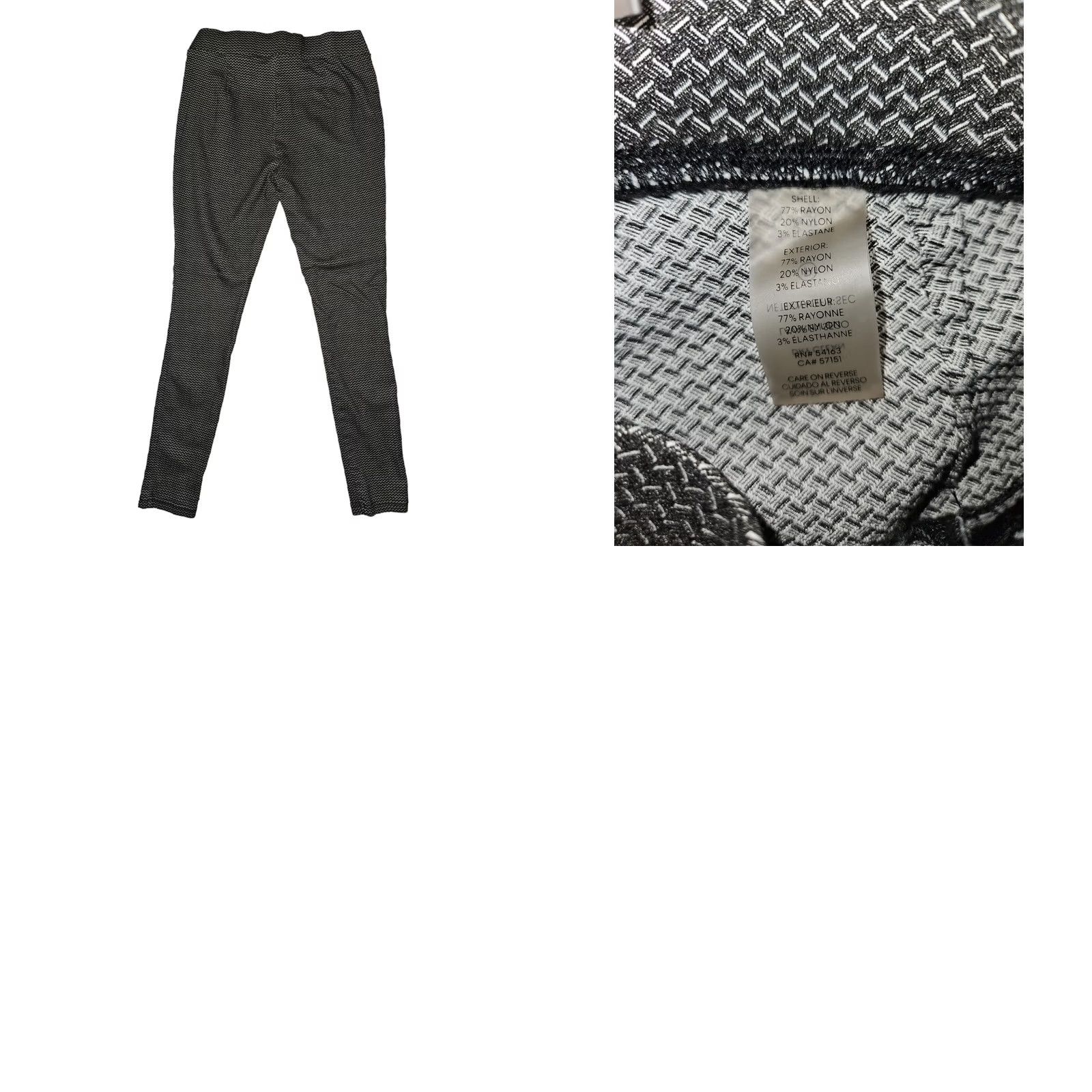 Calvin Klein Calvin Klein Leggings Women's 4 Black Casual Workwear Travel Logo Size 27" / US 4 / IT 40 - 8 Thumbnail