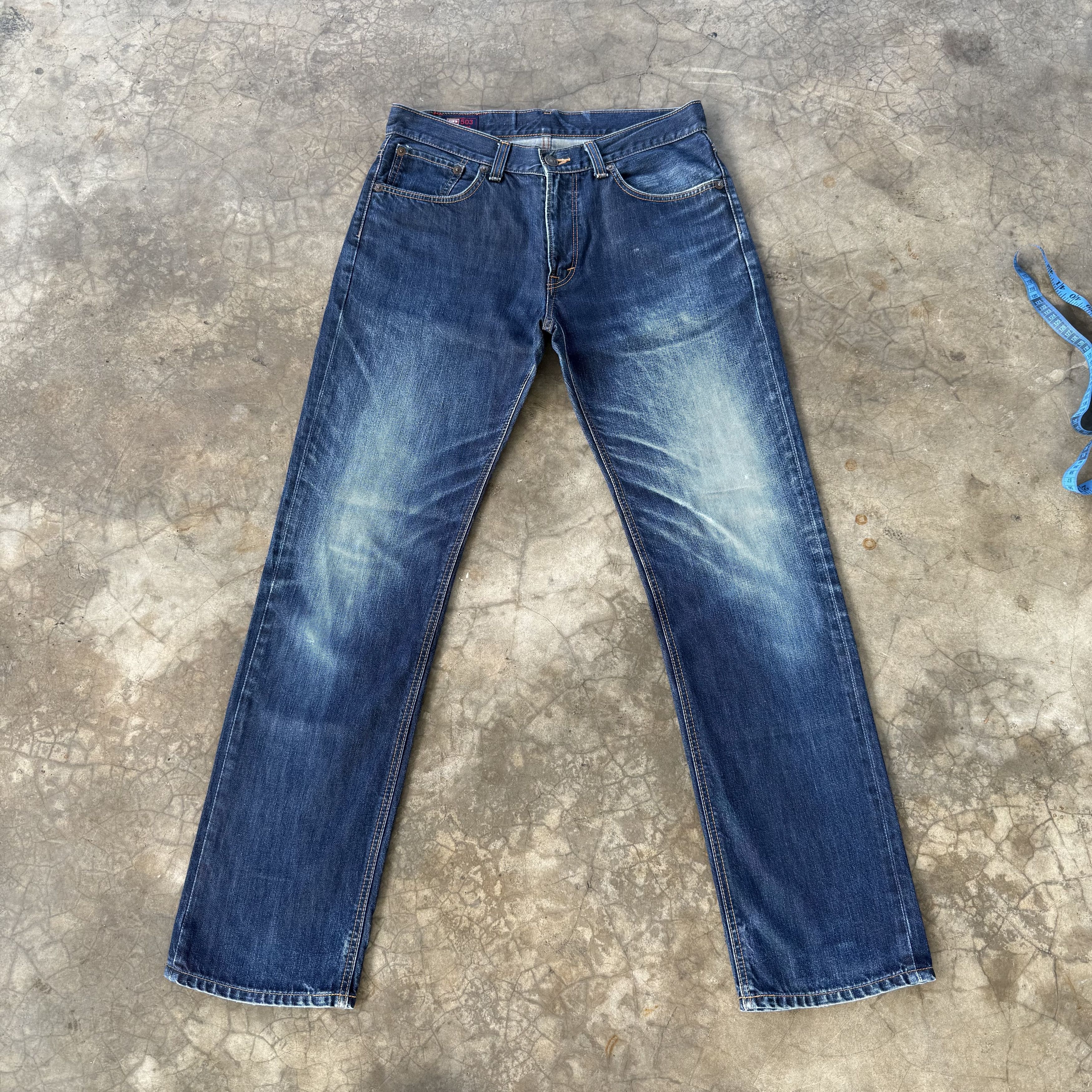 Edwin W35 Vintage Edwin Faded Mud Washer Denim Jean Pants Size US 35 - 1 Thumbnail