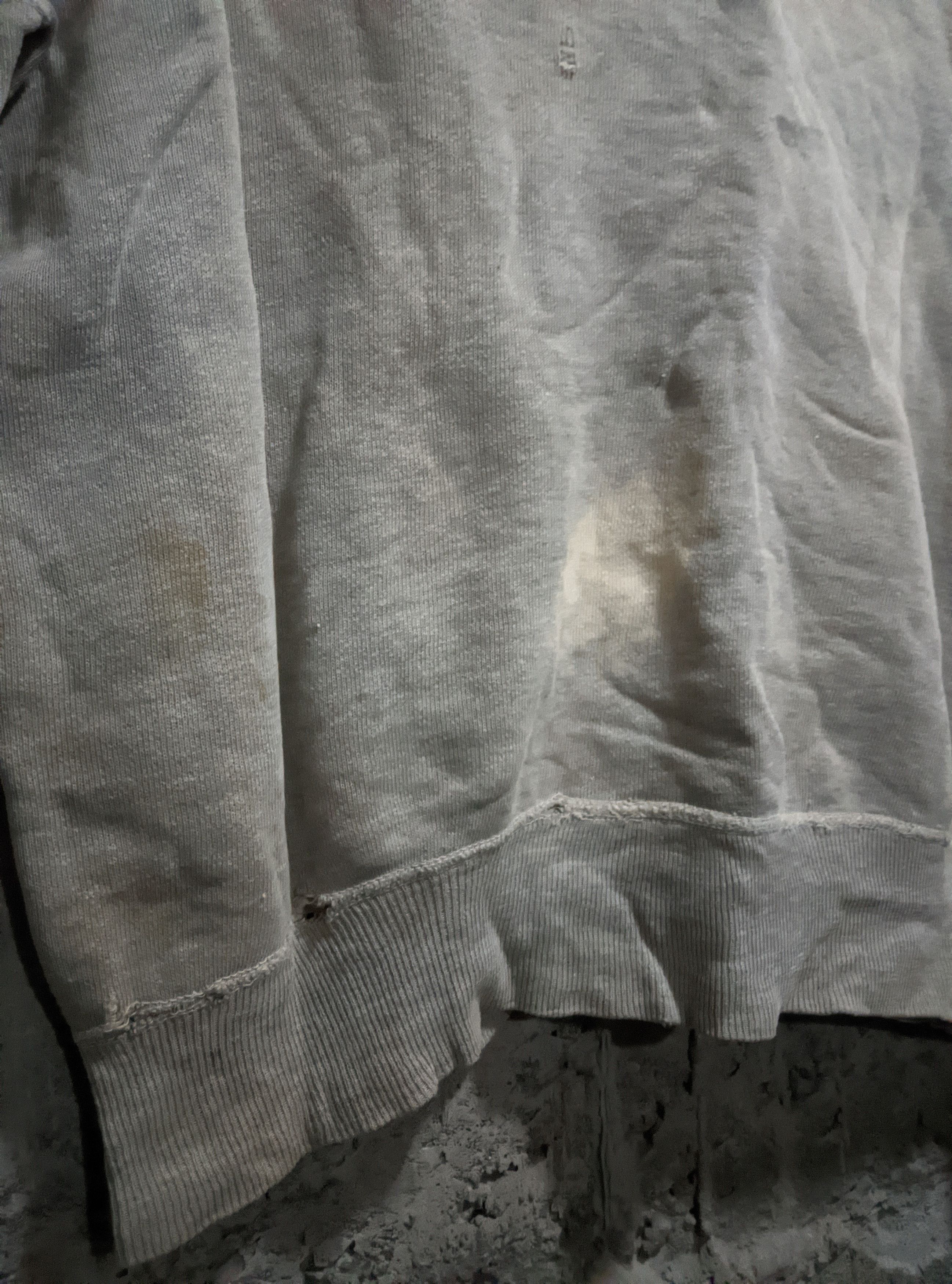 Vintage Vintage 40s destroyed single v sweatshirt afterhood Size US L / EU 52-54 / 3 - 13 Thumbnail