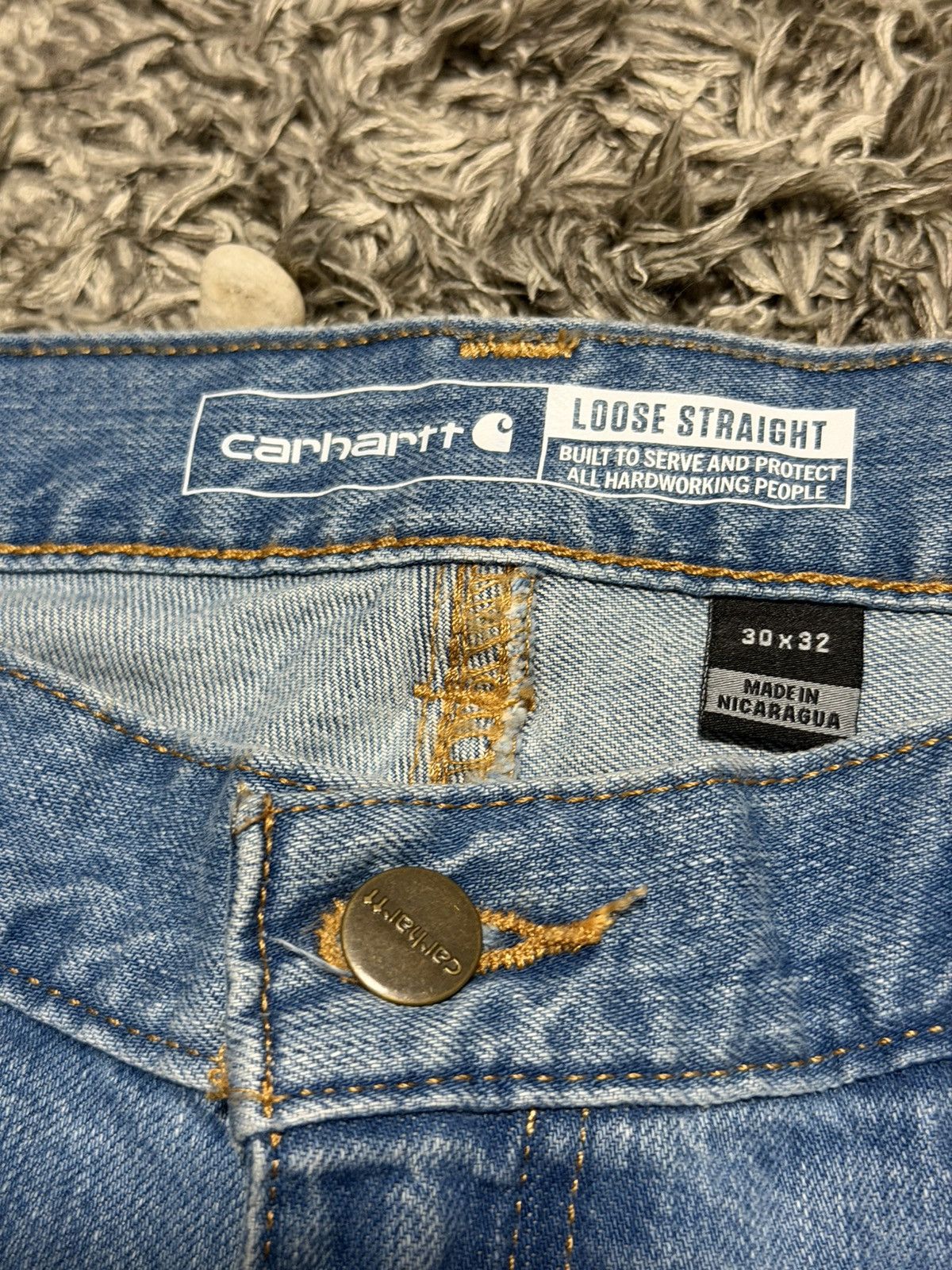 Carhartt Carhartt Loose Straight Work Pants 30x32 Size US 30 / EU 46 - 3 Thumbnail