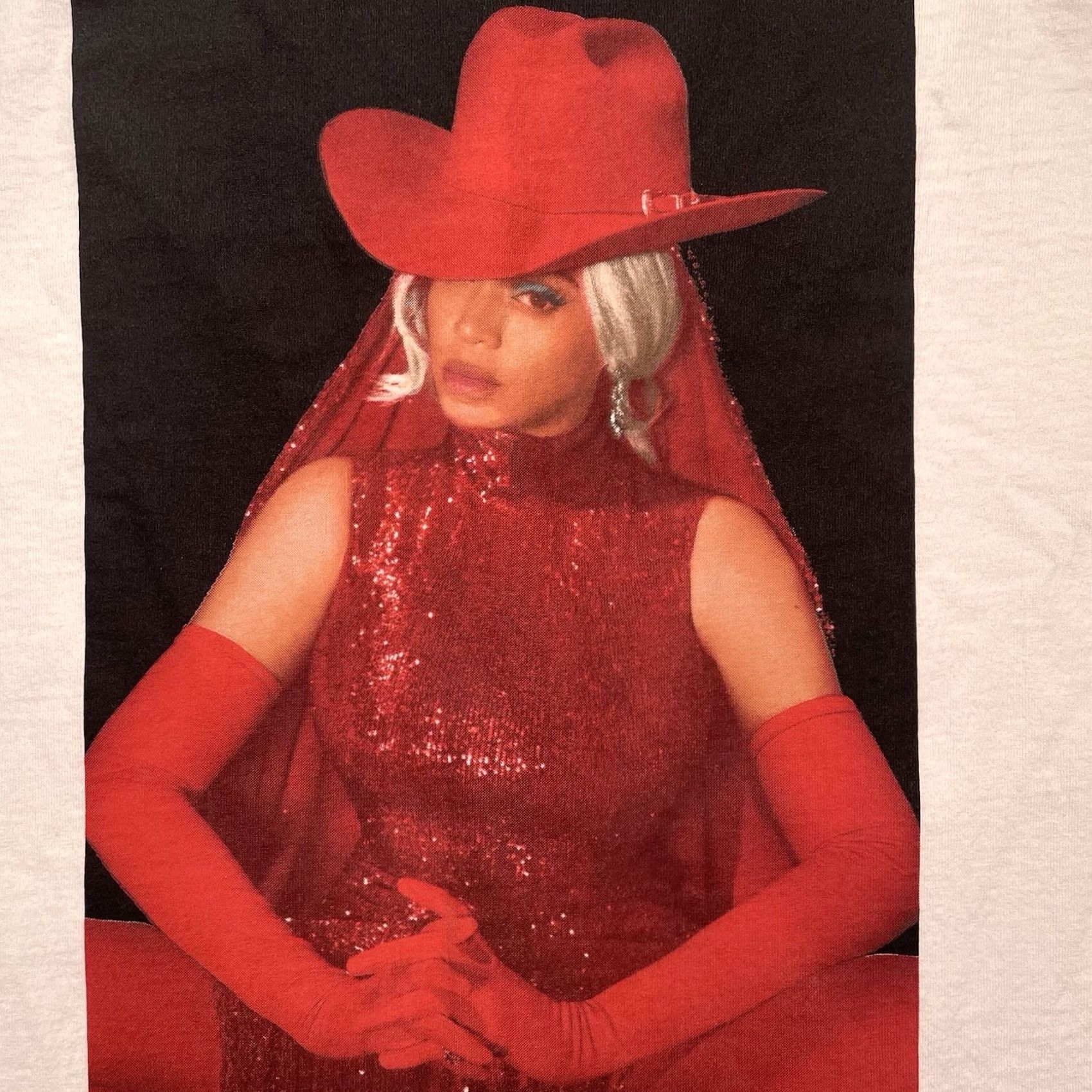 Vintage Beyoncé Shirt Men’s L White Cowboy T-Shirt Crew Neck Short Sleeve Cotton 100% Los Angeles Exclusive RARE Mens Size US L / EU 52-54 / 3 - 2 Thumbnail