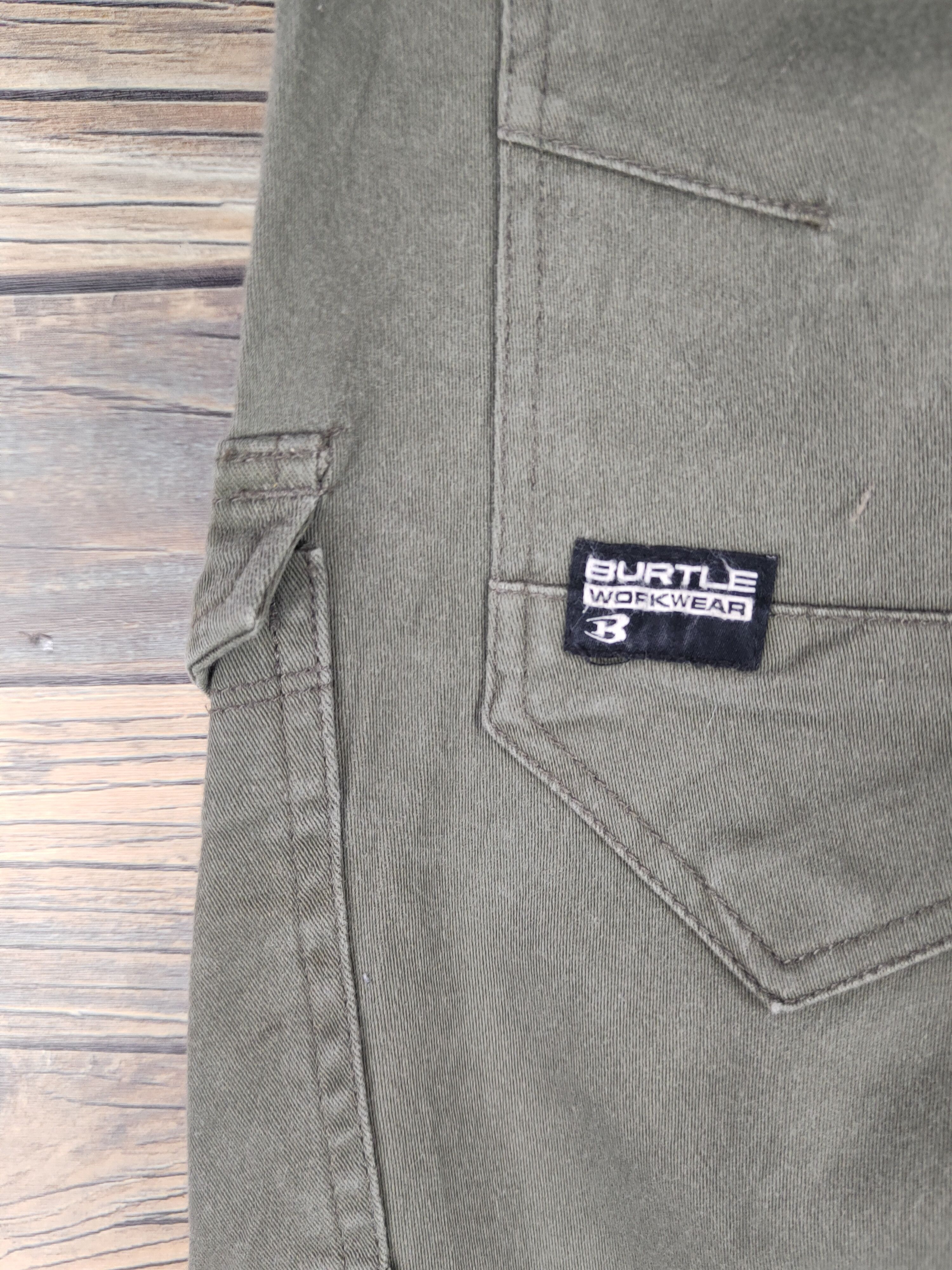 Japanese Brand DL Burtle Army Green Multipocket Cargo Pants #46-223T Size US 30 / EU 46 - 9 Thumbnail