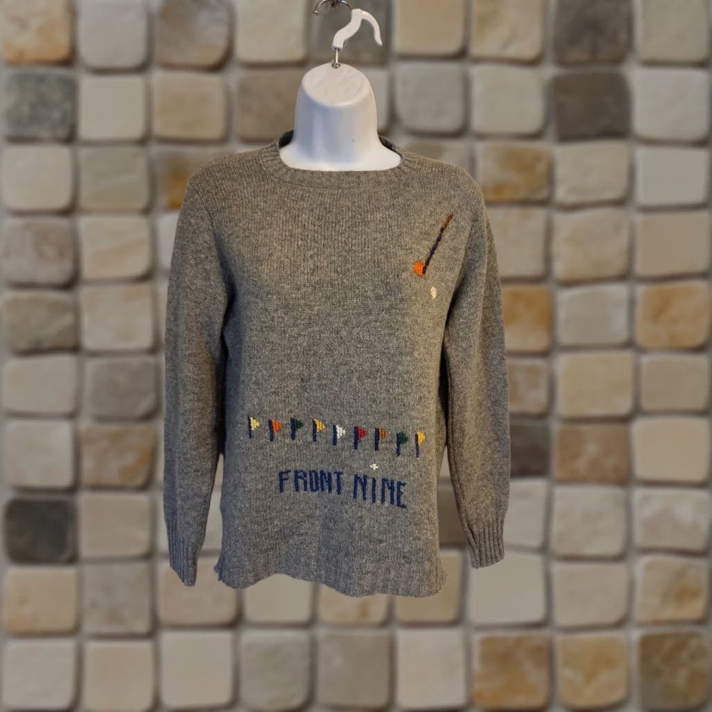 Vintage VINTAGE Scotch Nap Sweater Gray S 80s Old Colony Front Nine Back Nine Wool Blend Size S / US 4 / IT 40 - 1 Thumbnail