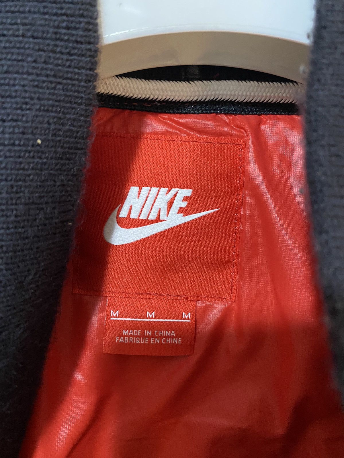 Nike Nike Destroyer Varsity Jacket M, red black, with leather Size US M / EU 48-50 / 2 - 7 Thumbnail