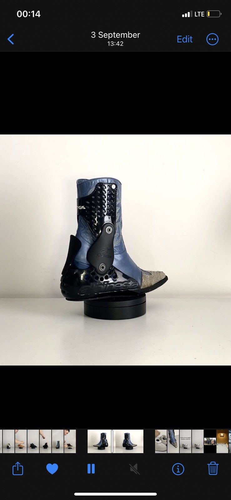 Alpinestars × Japanese Brand × Vintage 1of1 Cowboy Boots Size US 6.5 / IT 36.5 - 7 Thumbnail