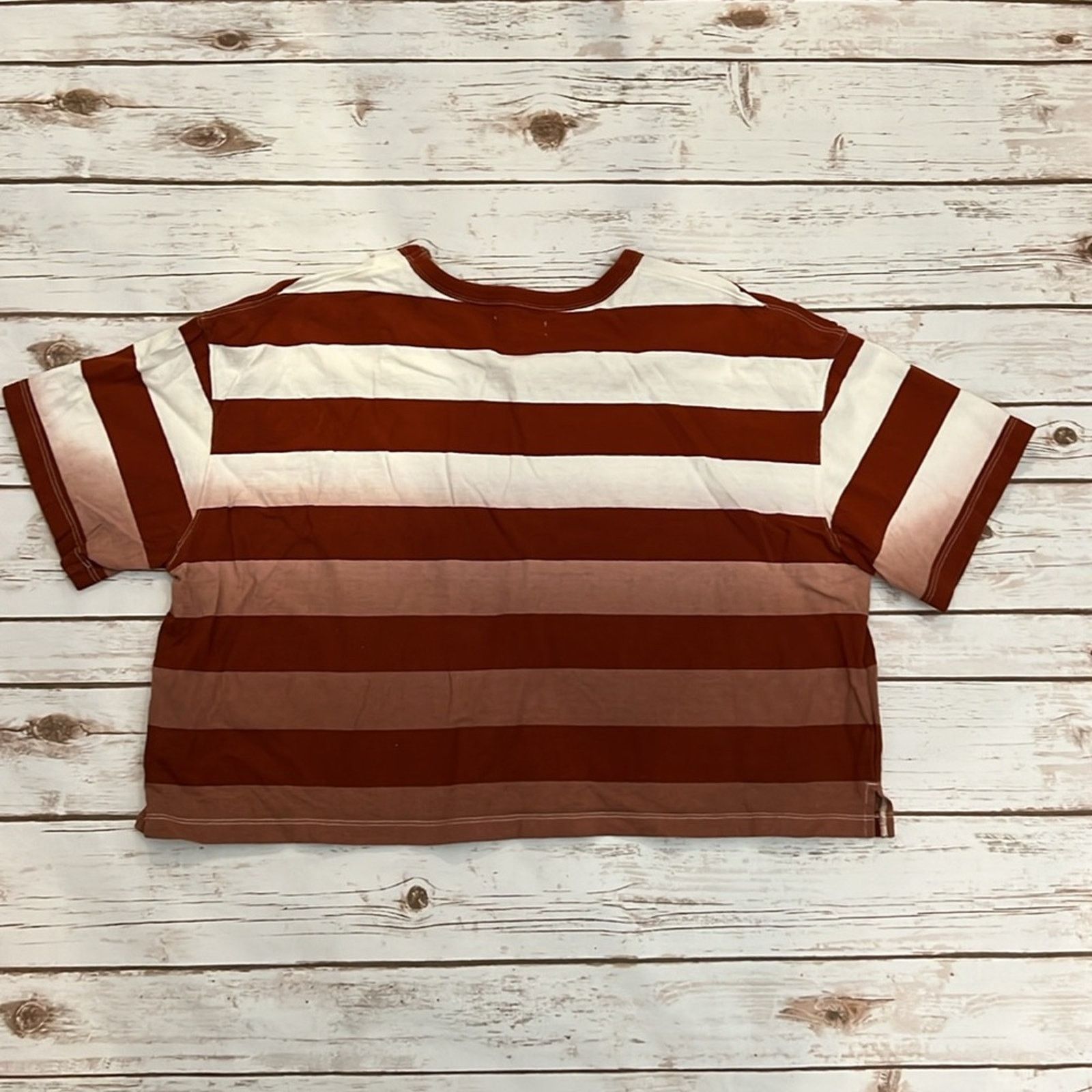 Madewell Madewell Dip-Dye Oversized Tee in Groton Stripe Size S / US 4 / IT 40 - 3 Thumbnail