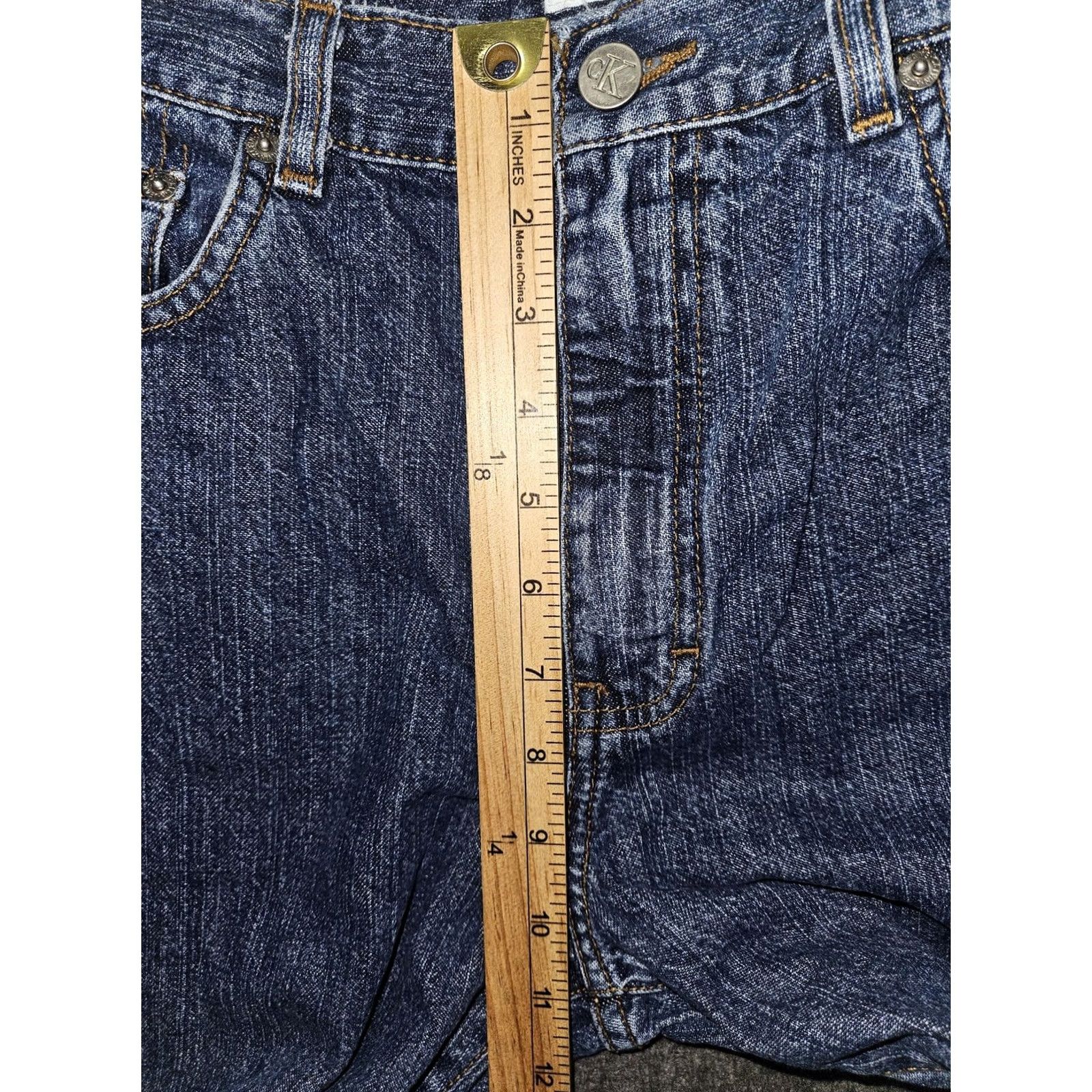 Vintage VINTAGE Calvin Klein Jeans Jeans Womens 10 Blue High Rise Easy Fit Relaxed Tapered Denim 90s Y2K Womens Size 32" / US 10 / IT 46 - 6 Thumbnail