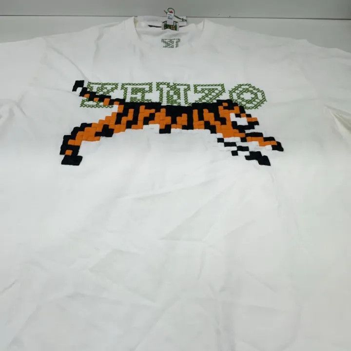 Kenzo KENZO Pixelated Tiger Logo Crew Neck T-Shirt -2507 Size US XL / EU 56 / 4 - 6 Thumbnail