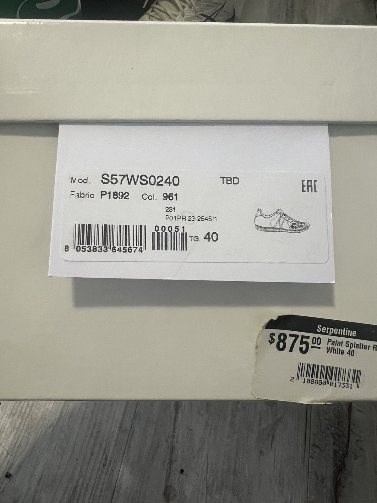 Maison Margiela maison margiela sneaker print Size US 7.5 / EU 40-41 - 7 Thumbnail
