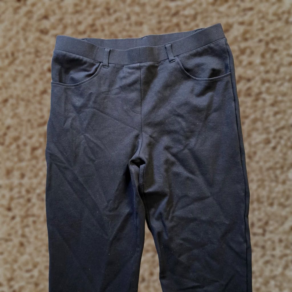 Quince Quince Pants Womens Medium Blue Ultra Stretch Ponte Straight Leg Casual Size 32" / US 10 / IT 46 - 1 Thumbnail