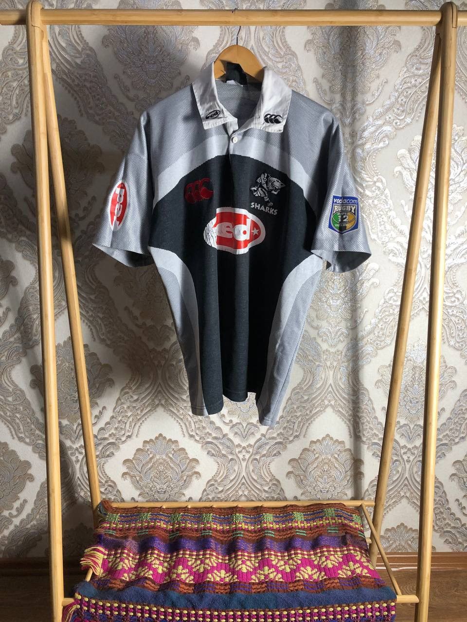 Canterbury of New Zealand VINTAGE CANTERBURY SHARKS ENGLAND RUGBY JERSEY RETRO NRL 90s Size US XL / EU 56 / 4 - 1 Thumbnail