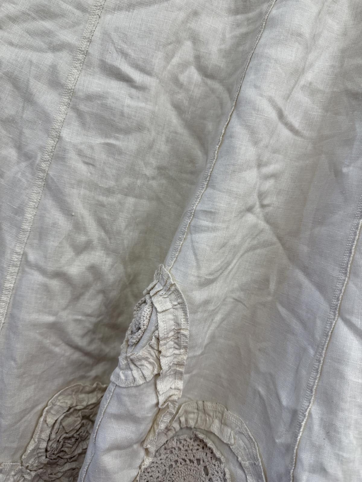 Other Beige Long Skirt with Crochet Detail Size 14 Size 32" / US 10 / IT 46 - 2 Thumbnail
