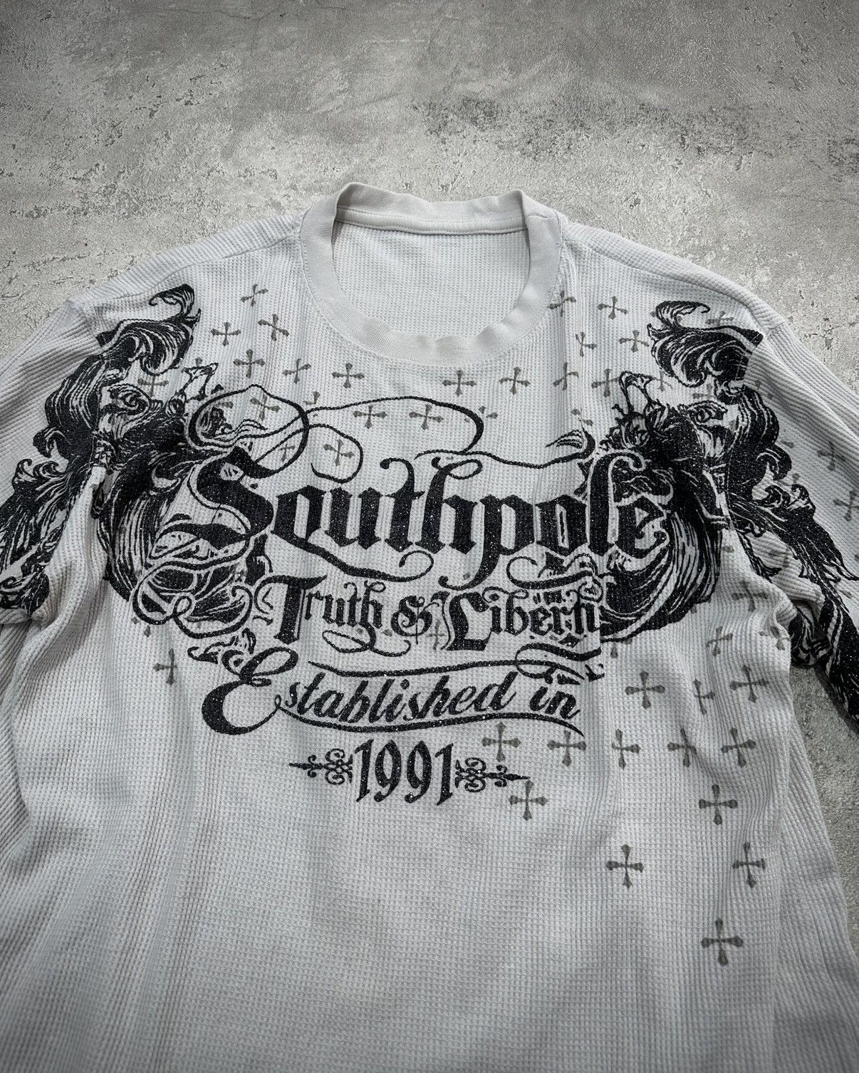 Japanese Brand Vintage SouthPole Tribal Print T-shirt Lgb Style Size US XL / EU 56 / 4 - 2 Thumbnail
