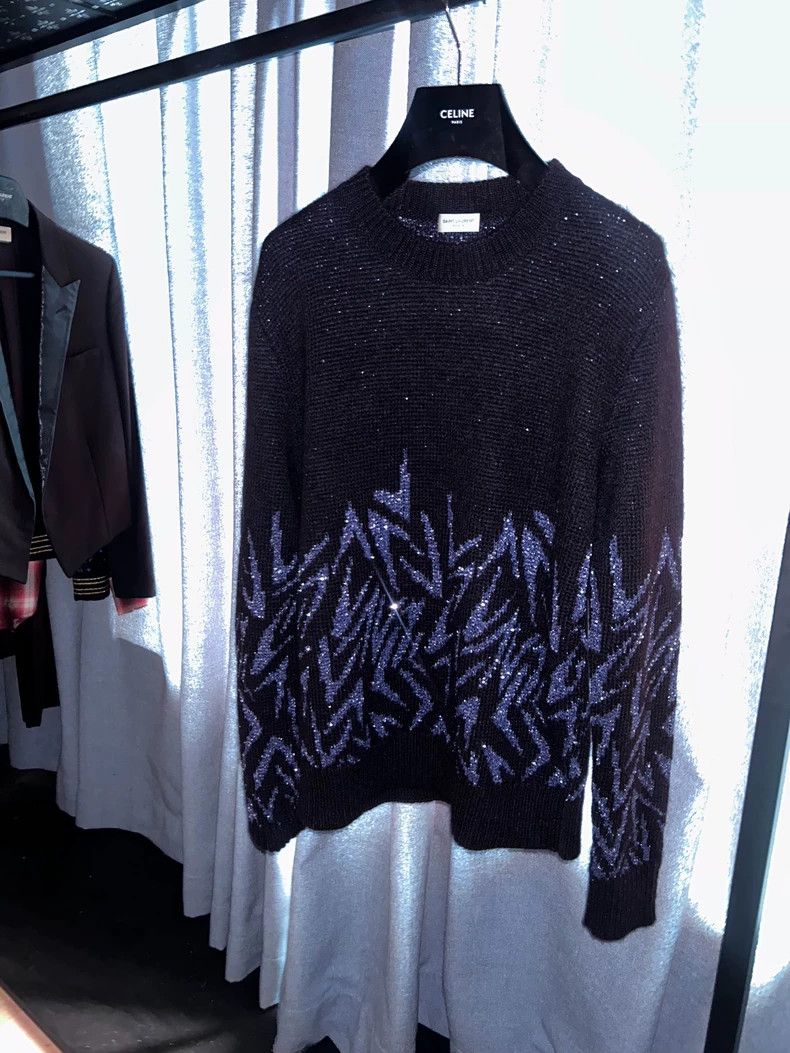 Saint Laurent Paris Saint Laurent Paris 2018 FW Lightning Sweater 2505-Nextarro Size US M / EU 48-50 / 2 - 1 Thumbnail