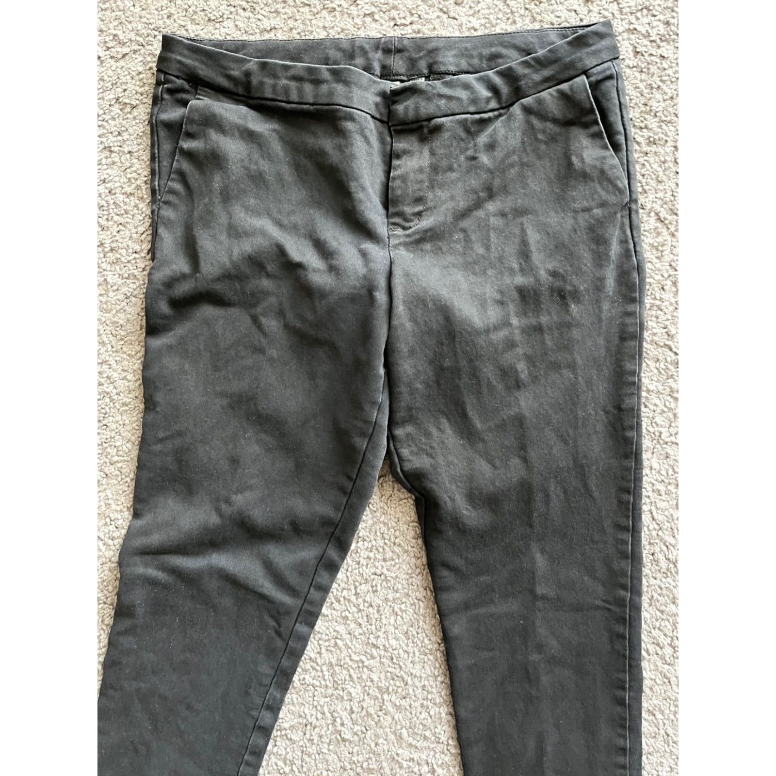 Vintage KUT from the Kloth Womens Pants Black Size 10 Mid Rise Ankle Cotton Blend Career Size 32" / US 10 / IT 46 - 2 Thumbnail