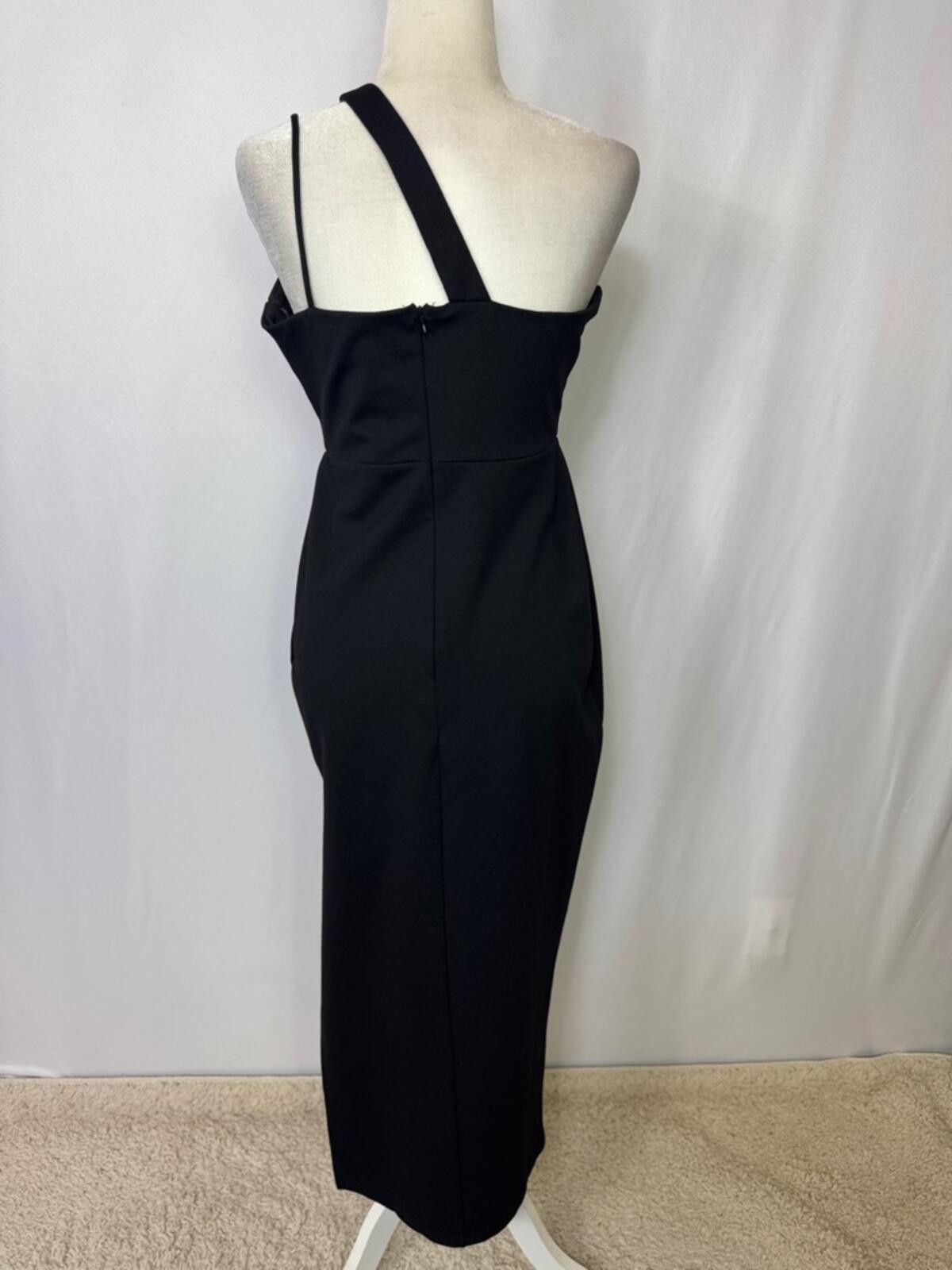 Other Petal & Pup Jolie Asymmetric Sheath Midi Dress Size 8 Black Size M / US 6-8 / IT 42-44 - 9 Thumbnail
