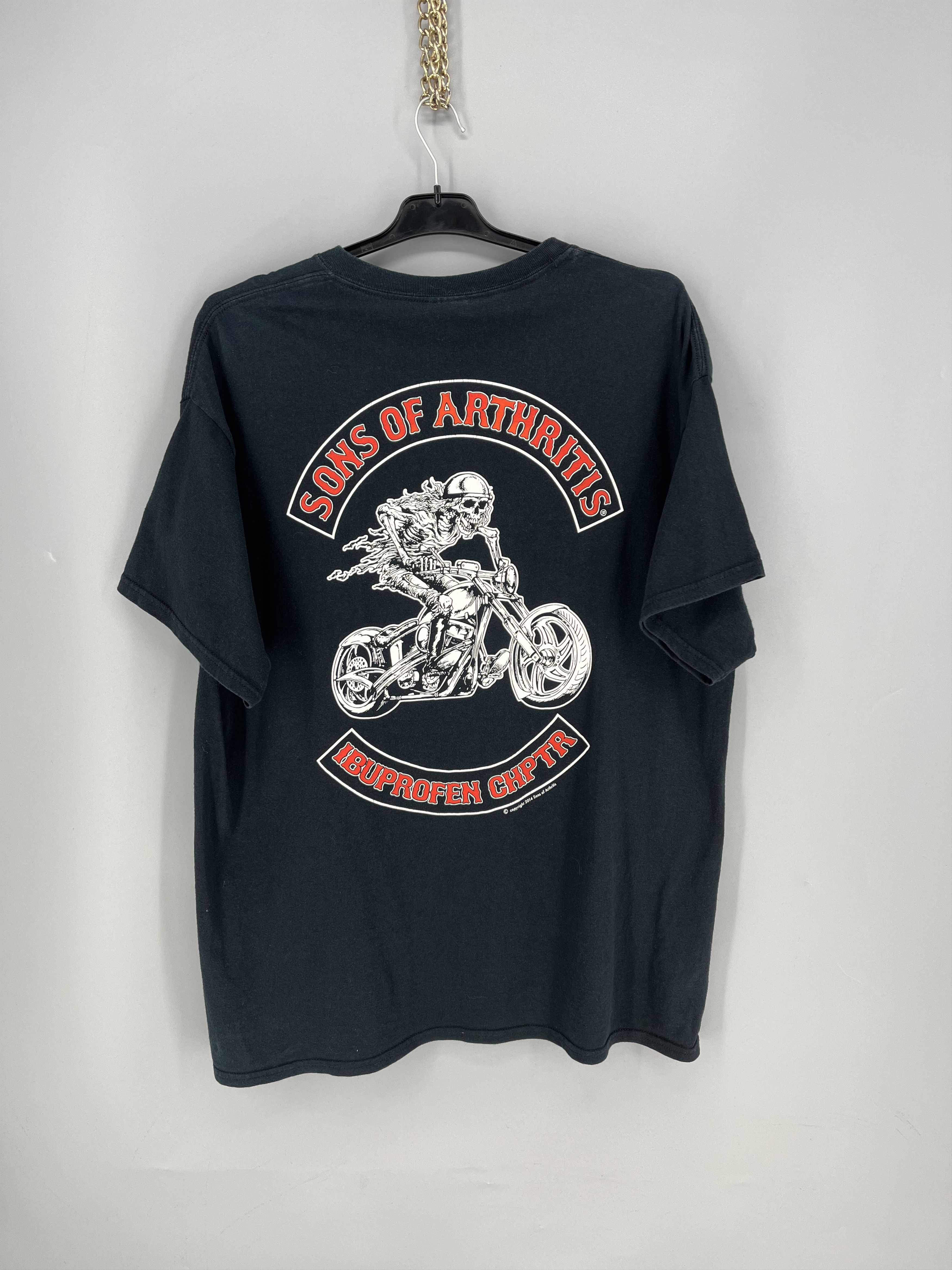 Vintage Vintage 2014 t-shirt Skulls Son Of Arthritis Tee Size US M / EU 48-50 / 2 - 1 Thumbnail